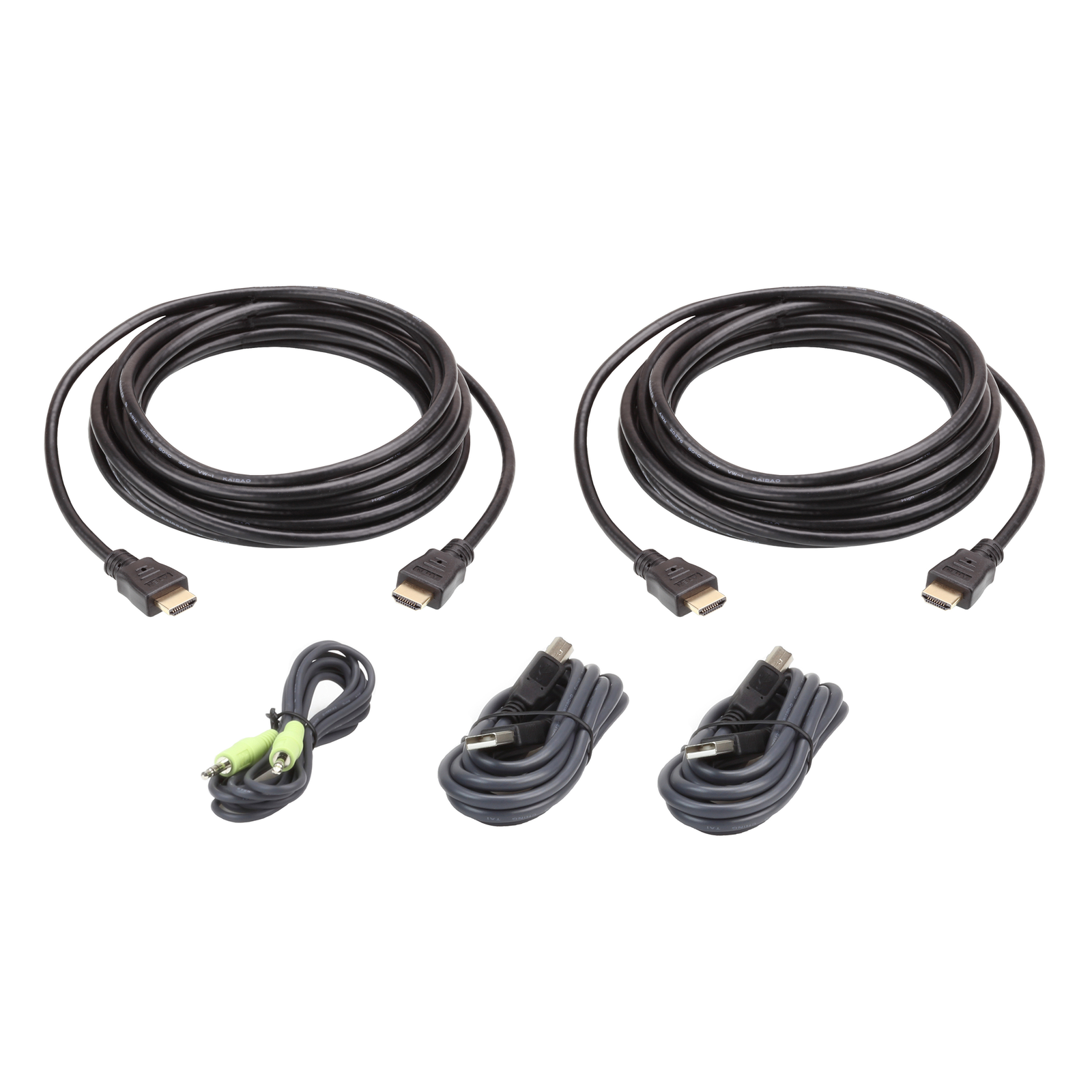 Aten 3 M USB HDMI Dual Display Secure KVM Cable Set 3 M HDMI Black USB A HDMI 3.5mm