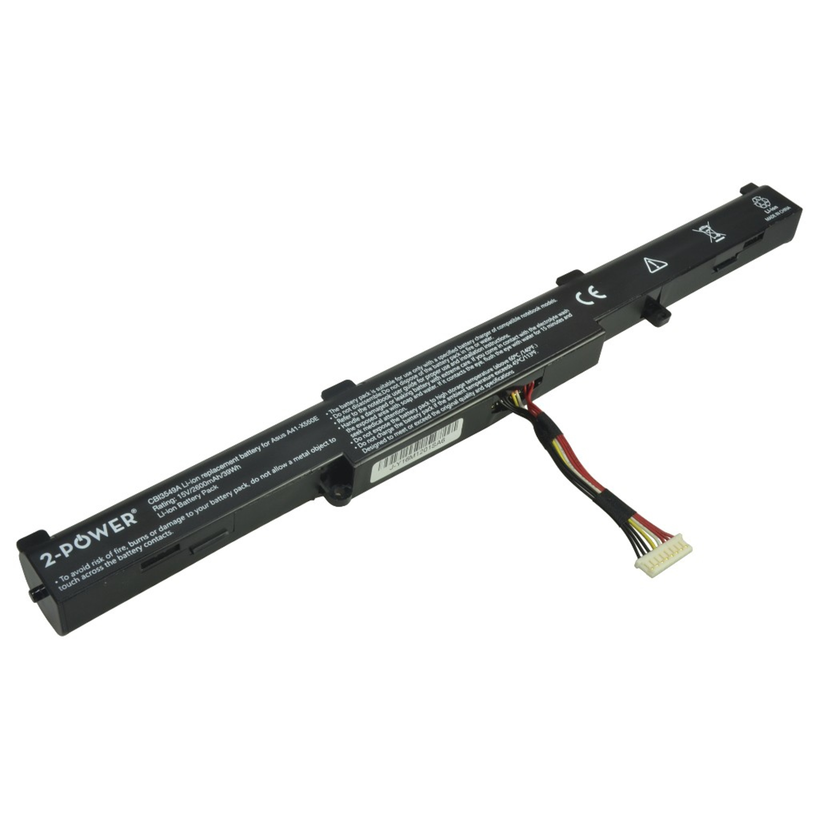 2-POWER Main Battery Pack 14.8V 2600mAh Asus A41-X550E