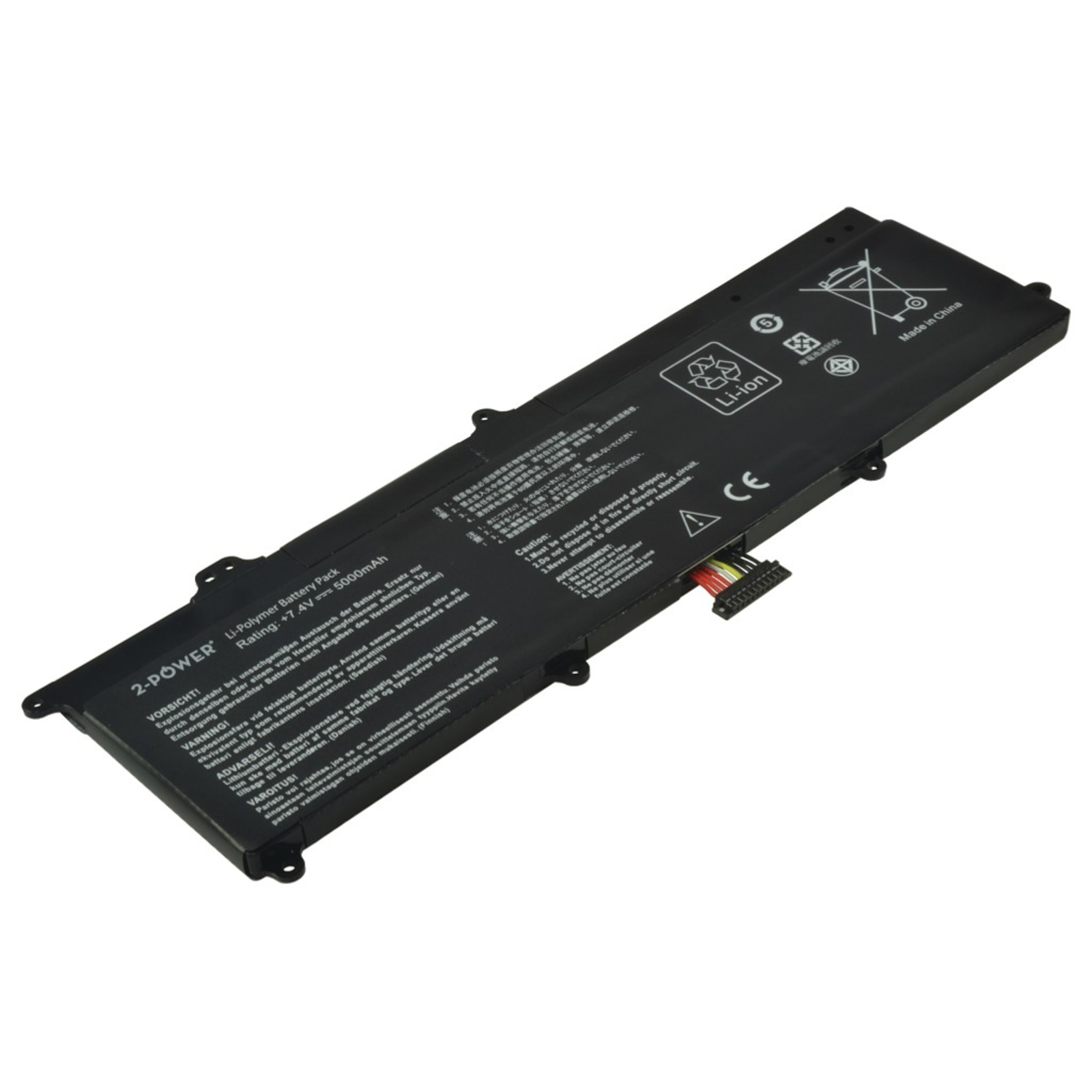 2-POWER Main Battery Pack 7.4V 5000mAh Asus VivoBook X201E