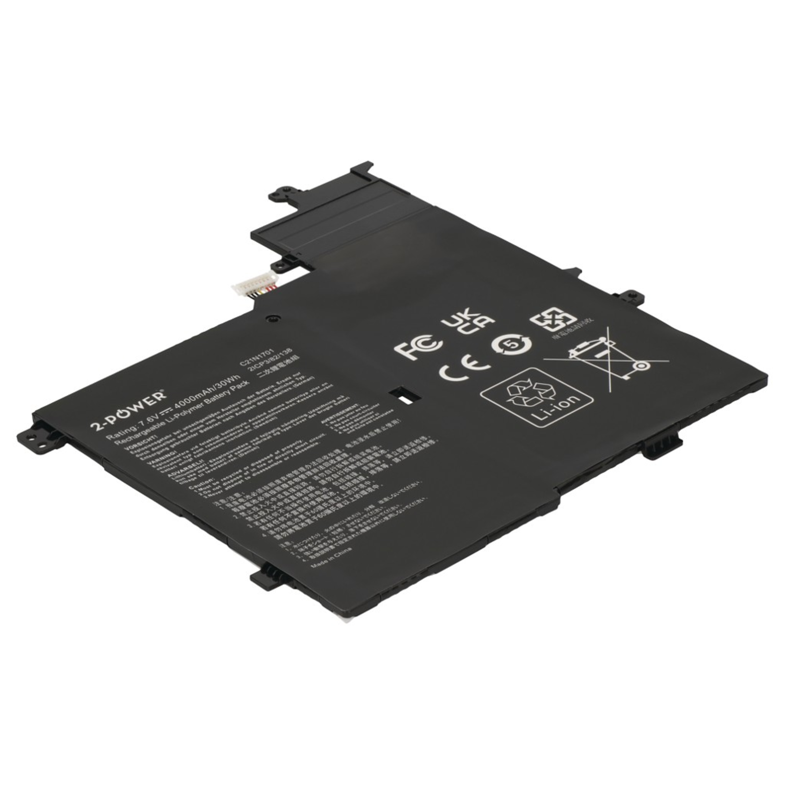 2-POWER Main Battery Pack 7.6V 4000mAh Asus V406UA