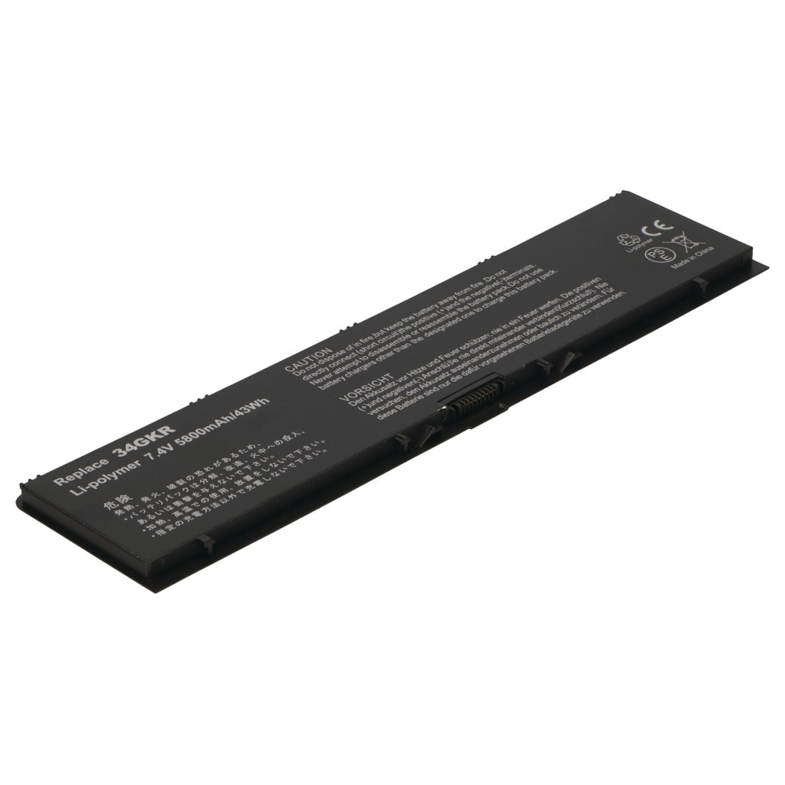 2-POWER Main Battery Pack 7.4V 5800mAh Dell Latitude E7440