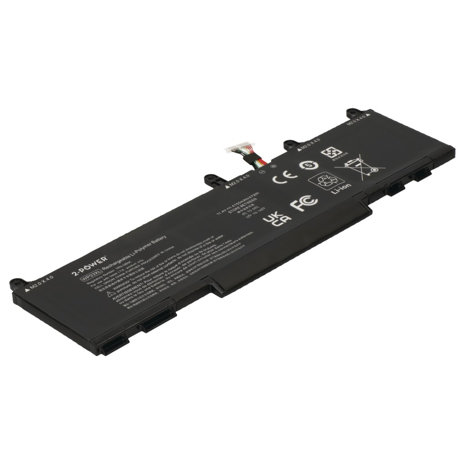 2-POWER Main Battery Pack 11.4V 4150mAh HP Elitebook 830 G9