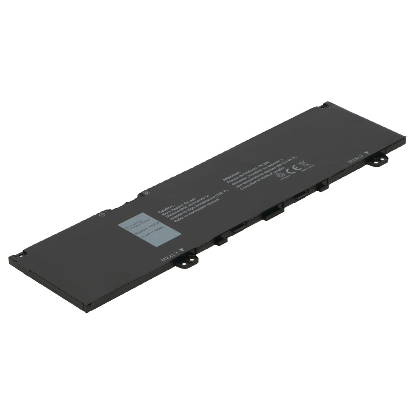 2-POWER Main Battery Pack 11.55V 3200mAh Dell Inspiron 7000 D266GT
