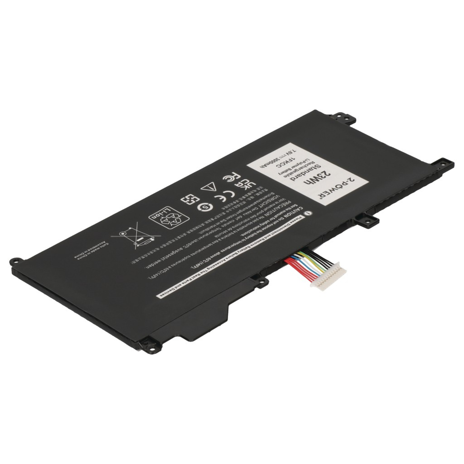 2-POWER Main Battery Pack 7.6V 3000mAh Dell Latitude 7200 2-in-1