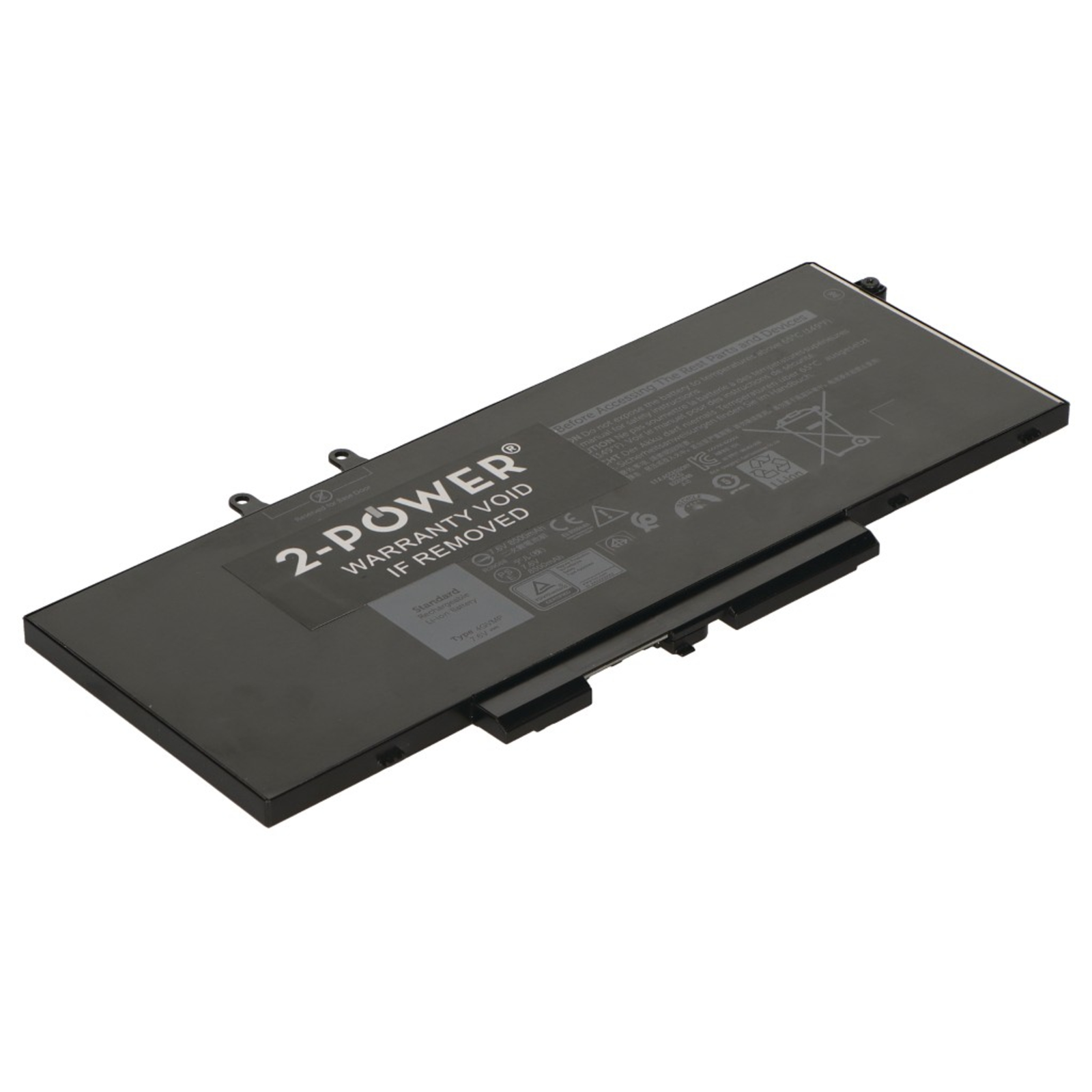 2-POWER Main Battery Pack 7.6V 8000mAh Dell Precision 3540 Mobile WorkStation