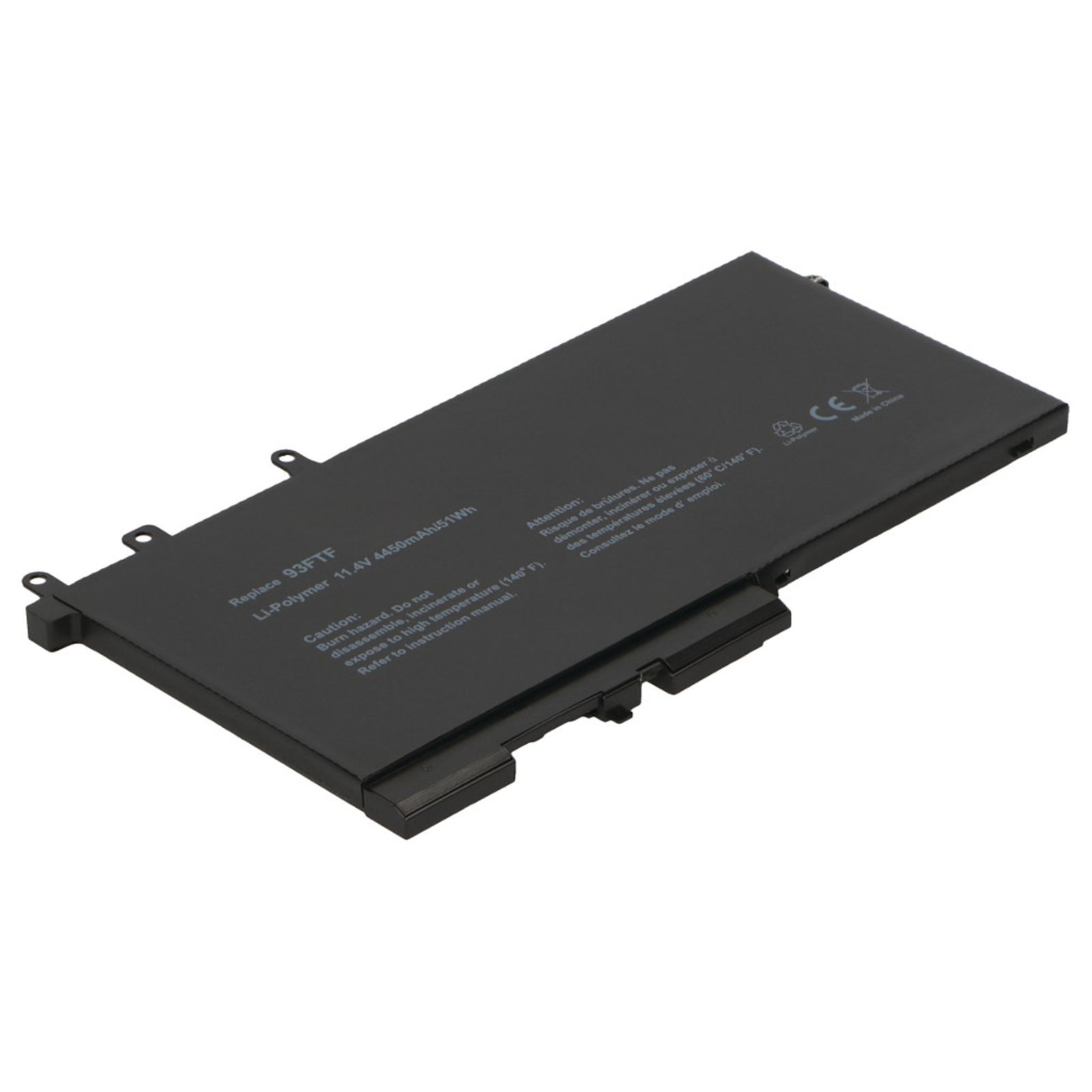 2-POWER Main Battery Pack 11.4V 4100mAh Dell Latitude 12 5280
