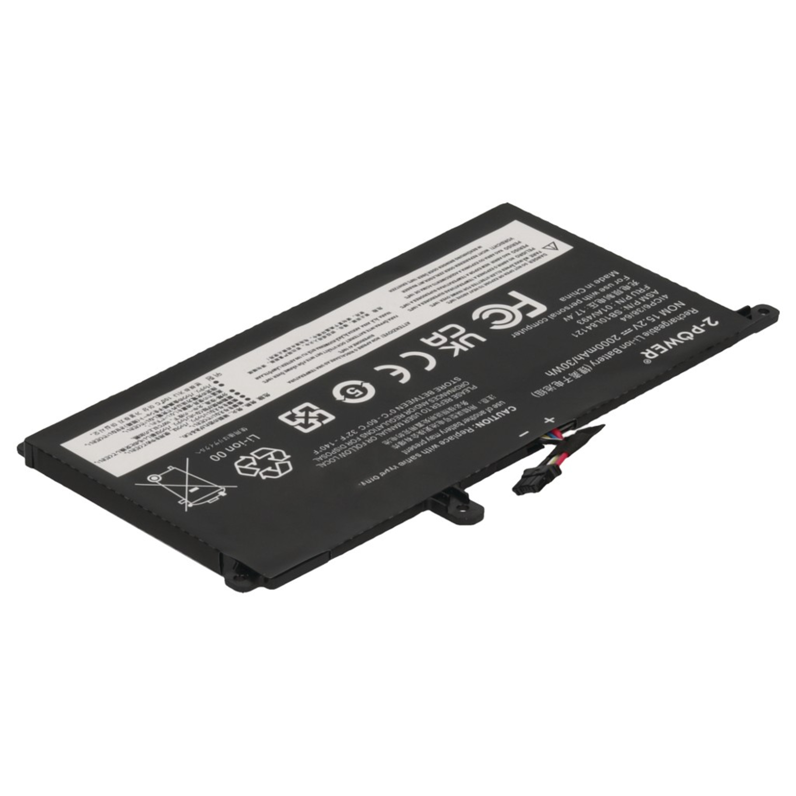 2-POWER Main Battery Pack 15.2V 2000mAh Lenovo ThinkPad P52S 20LB