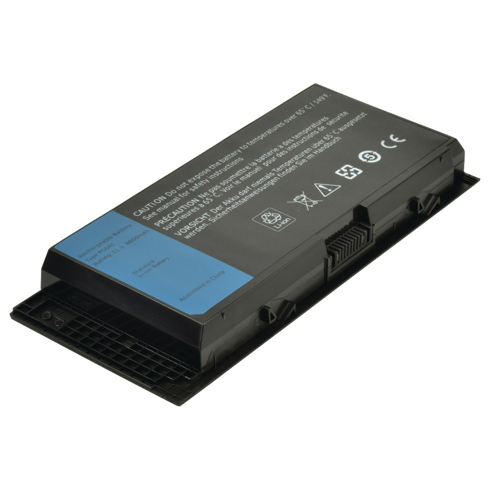 2-POWER Main Battery Pack 10.8V 6600mAh Dell Precision M4600 M6600 M6700