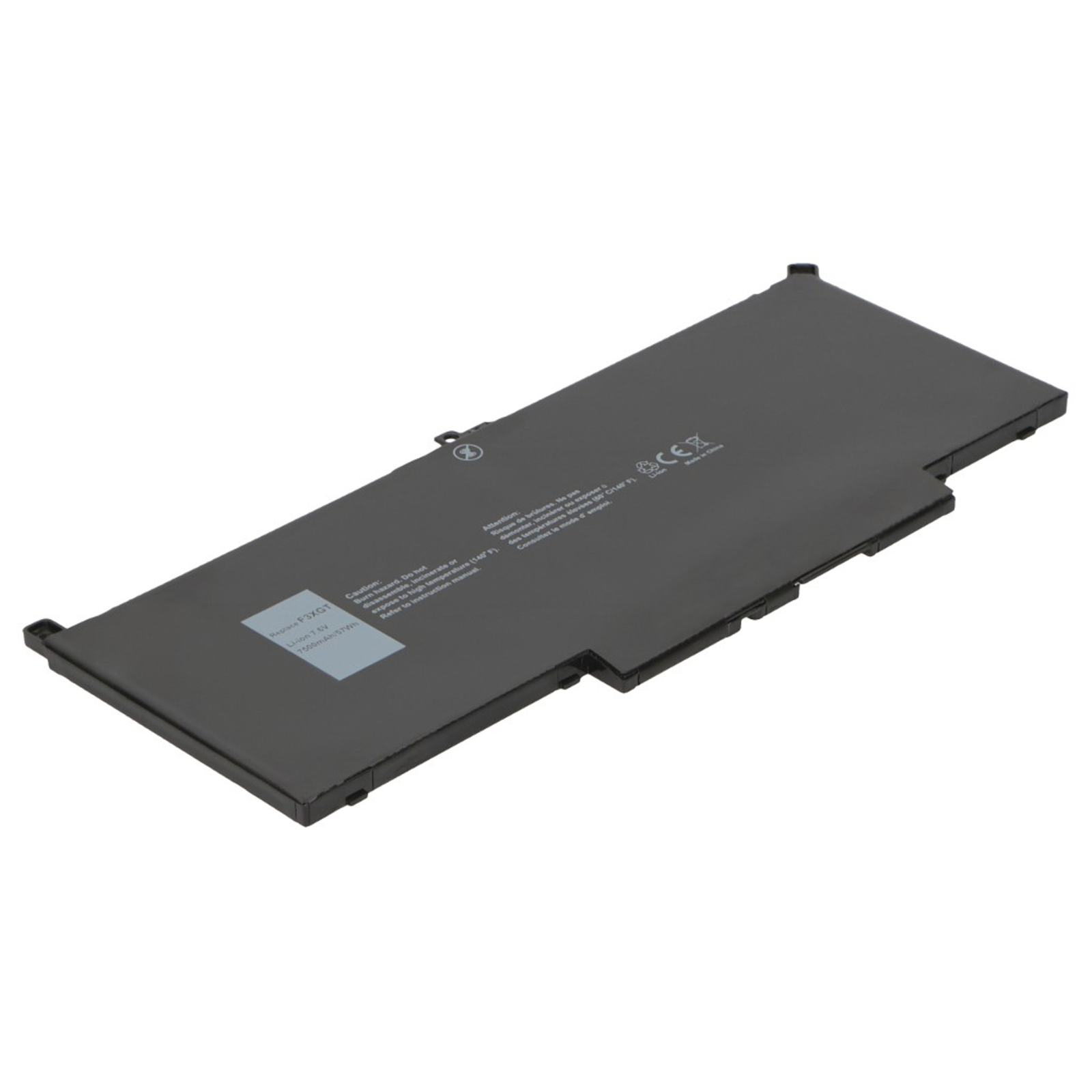 2-POWER Main Battery Pack 7.6V 8200mAh Dell Latitude 7280 7480 E7480