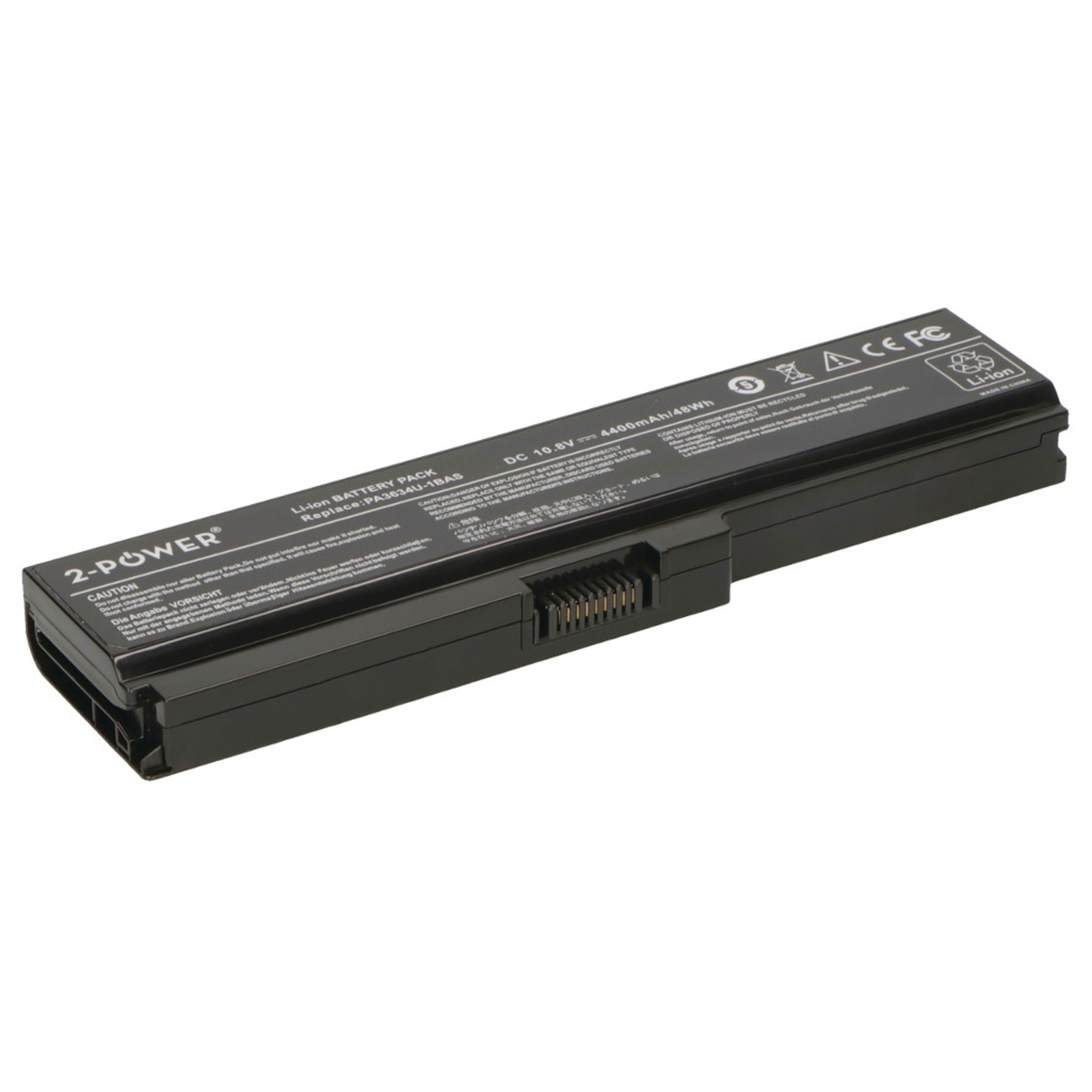 2-POWER Main Battery Pack 10.8V 4400mAh Toshiba Satellite U400