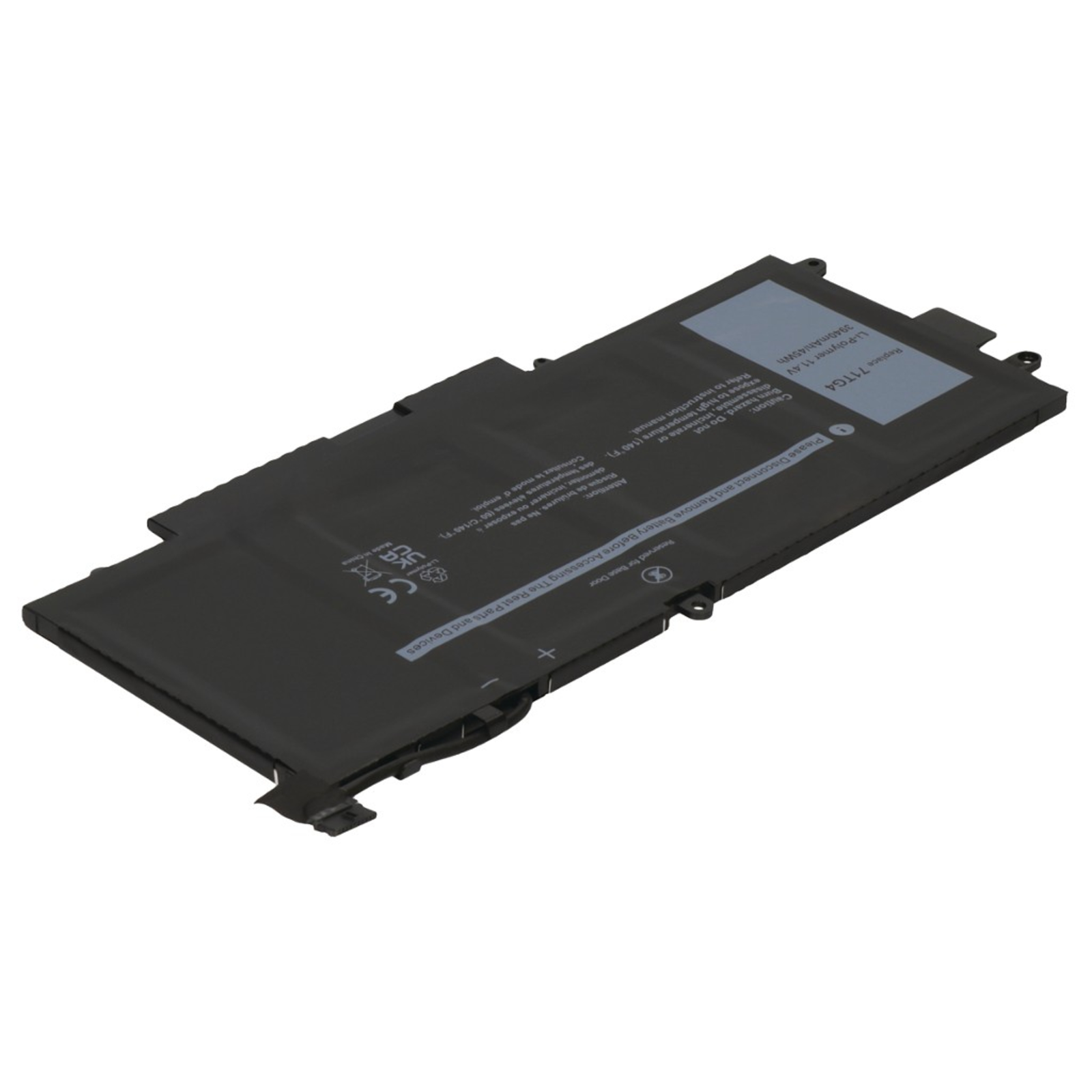 2-POWER Main Battery Pack 11.4V 3940mAh Dell Latitude 12 5289 2-in-1