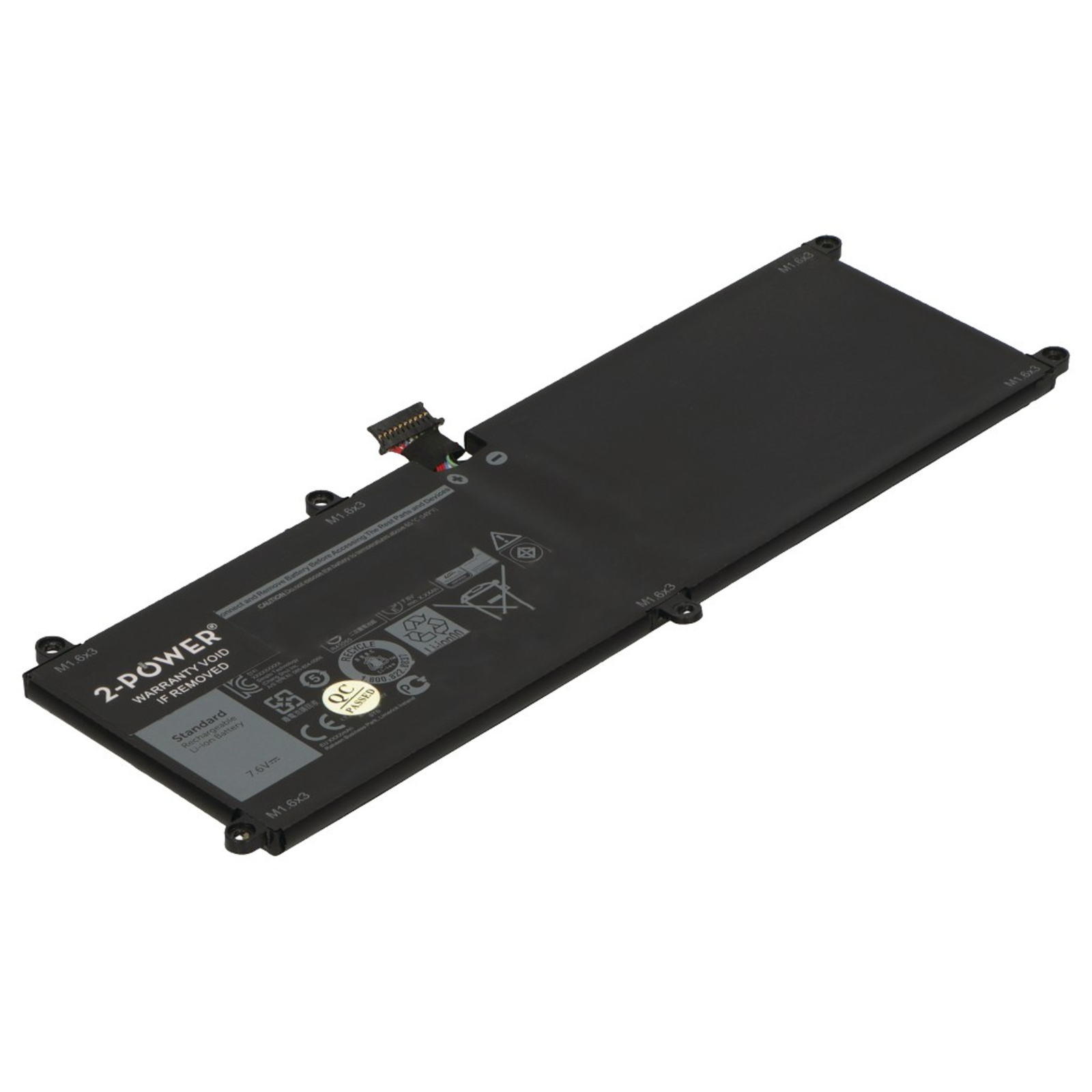 2-POWER Main Battery Pack 7.6V 4375mAh Dell Latitude 11 5175 5179