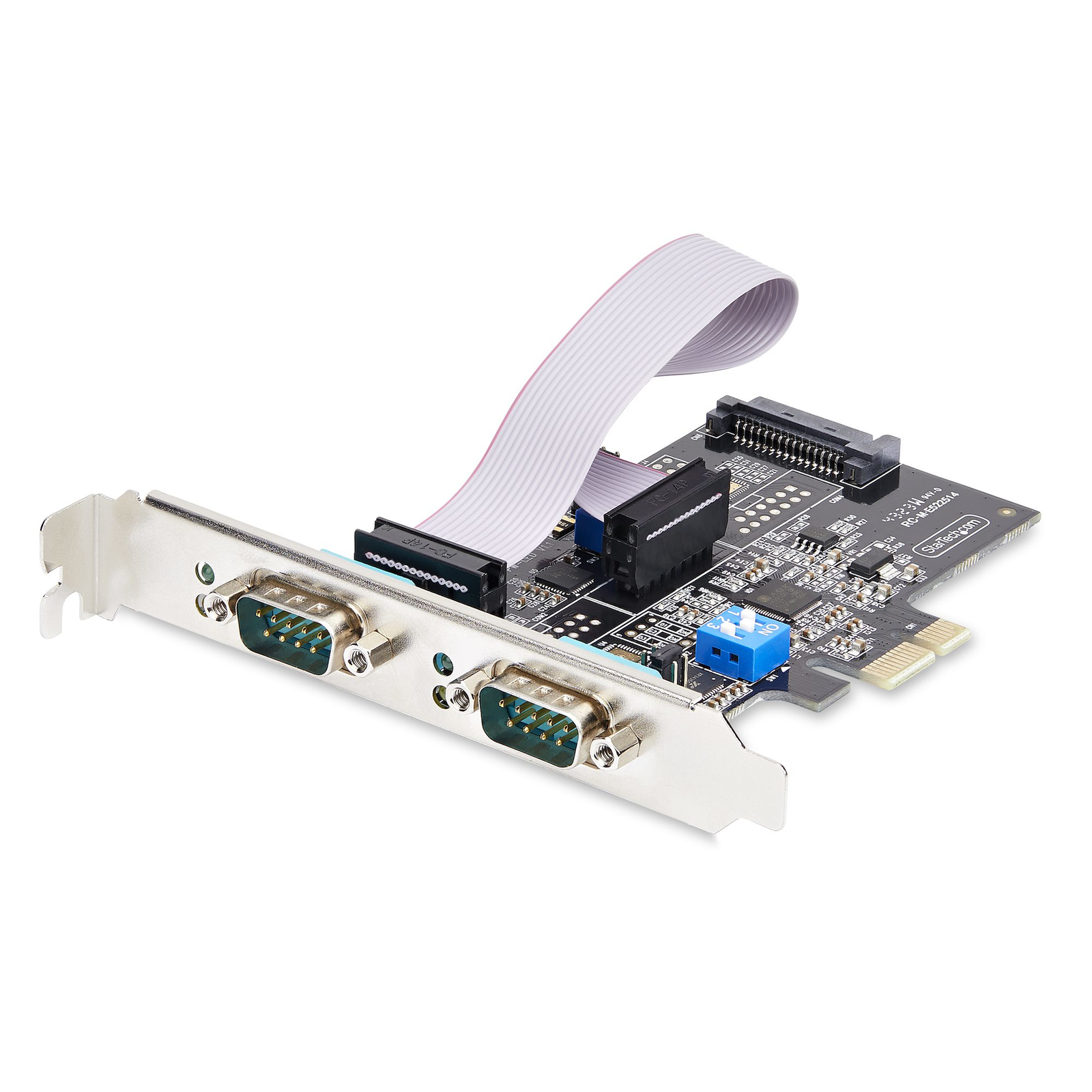StarTech.com 2-Port Serial PCIe Card Quad-Port PCI Express to RS232-RS422-RS485 DB9