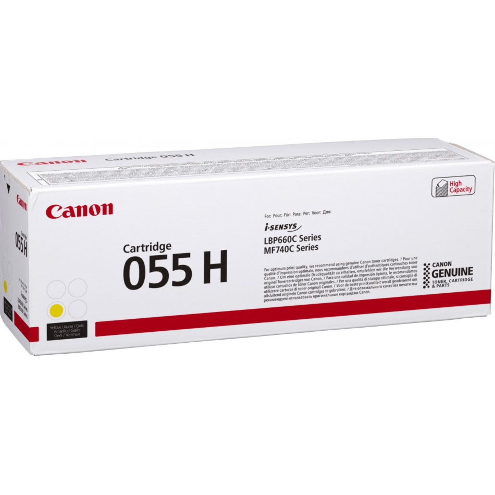 Canon Toner 055 H High Capacity Yellow