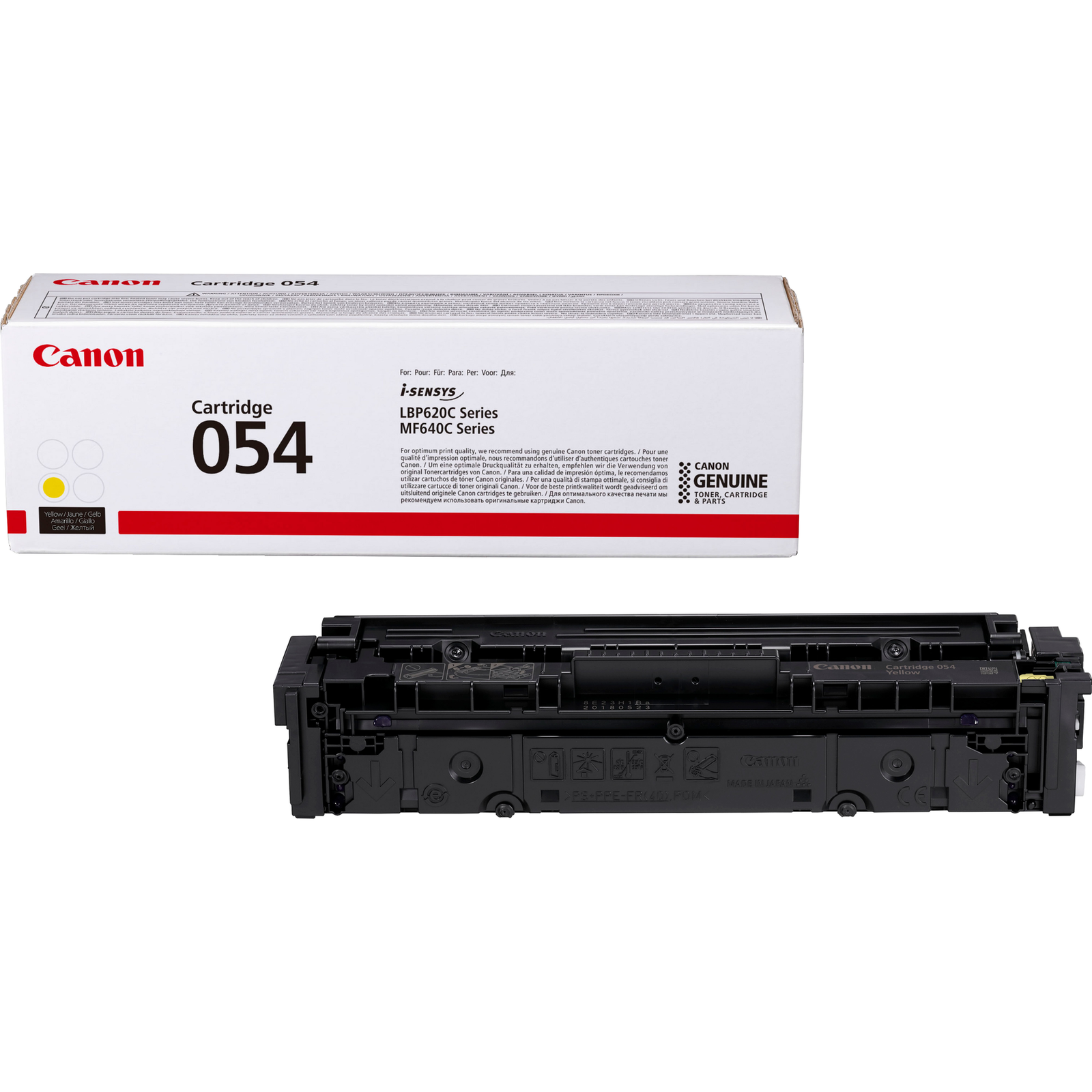 Canon 054 Yellow Original Toner Cartridge for ImageCLASS LBP622Cdw