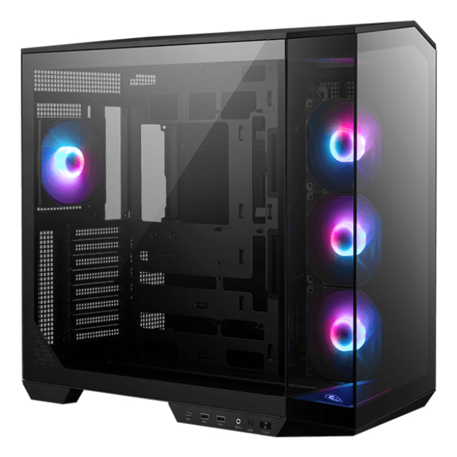 MSI MAG PANO 100R PZ Midi Tower PC Black ATX Micro ATX Mini-ATX Hardened
