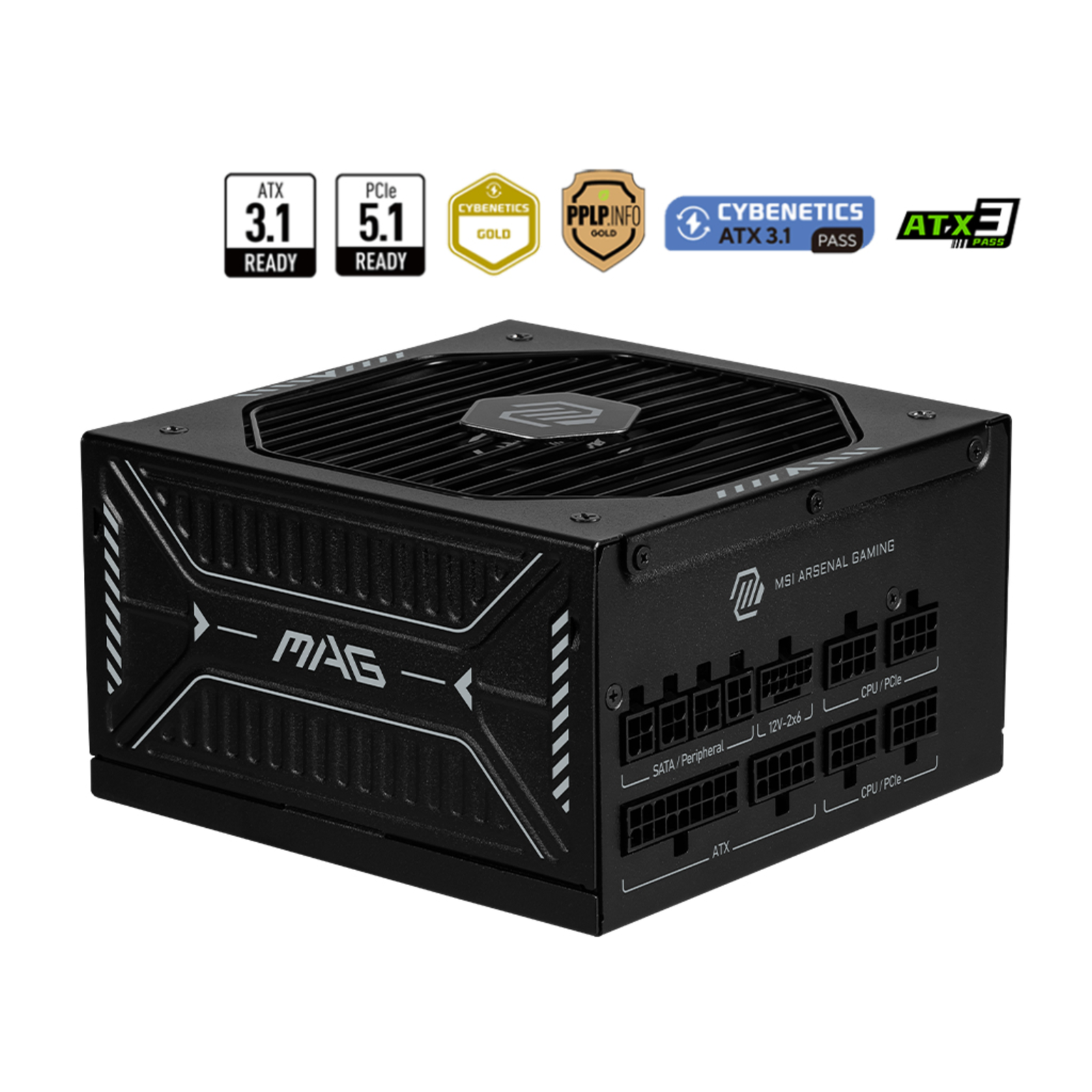 MSI MAG A850GLS PCIE5 Power Supply Unit PC/server Power Supply Unit ATX