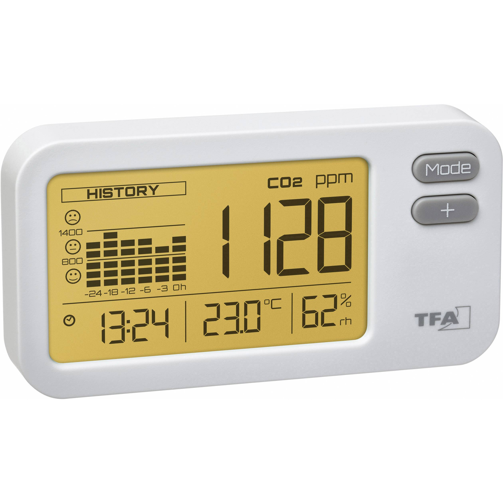 TFA Dostmann Dostmann CO2 Monitor AIRCO2NTROL COACH 31.5009 CO2 Measuring Device White