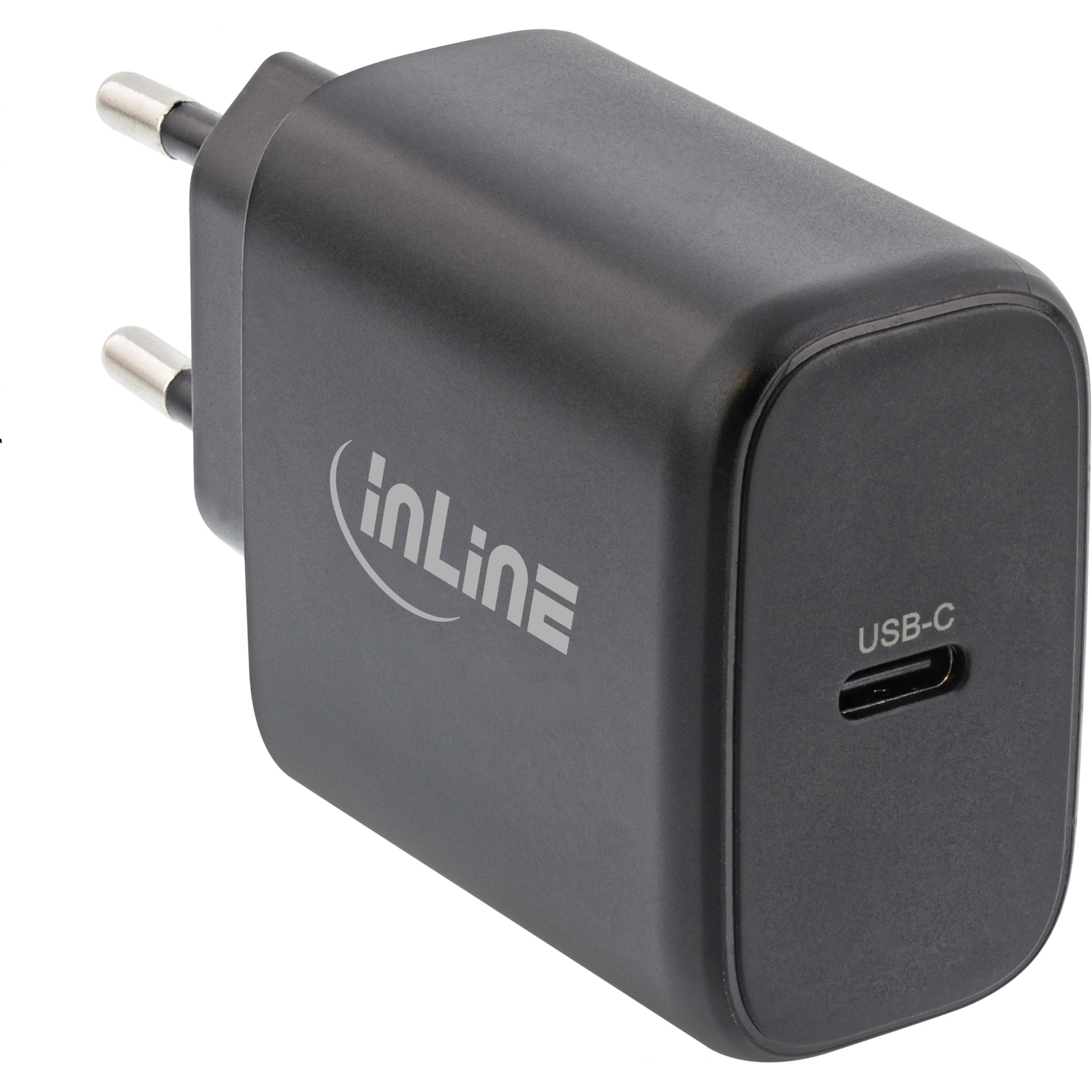 InLine USB PD Power Supply GaN Charger Single USB-C Power Delivery 65W Black