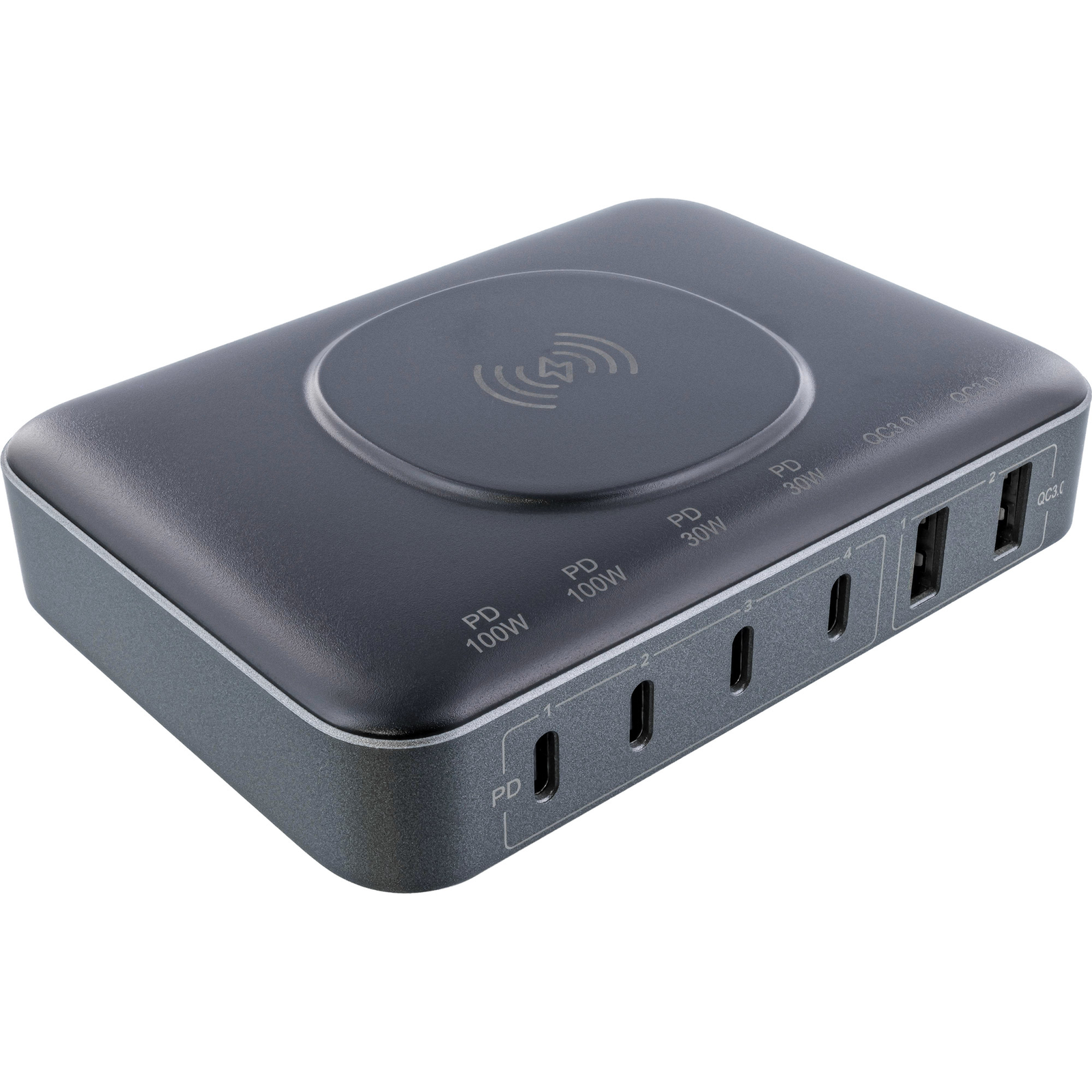 InLine Qi Powerstation Multiport Power Supply Unit Charger Wireless Charging