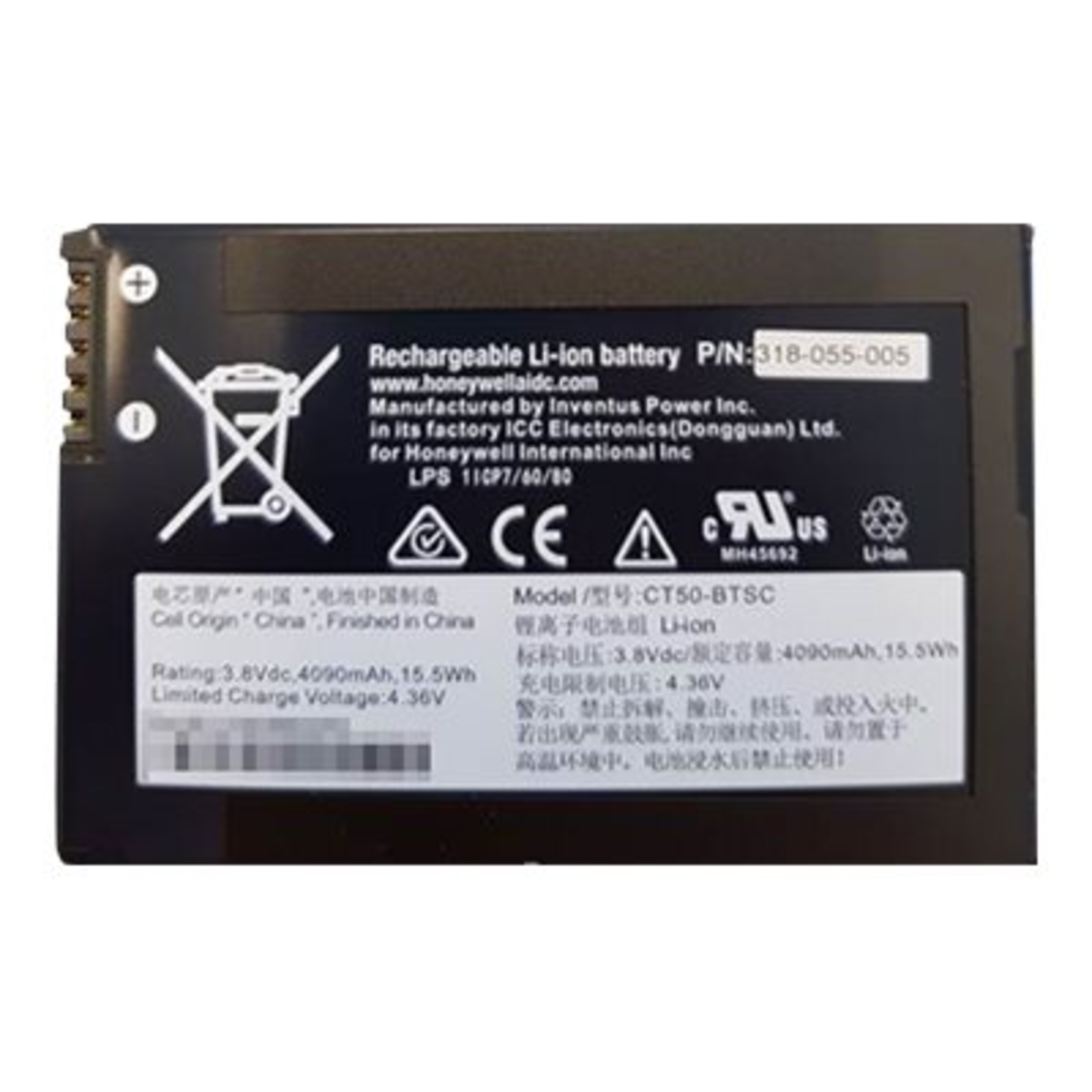 HONEYWELL CT50-BTSC Handheld Battery Lithium-ion