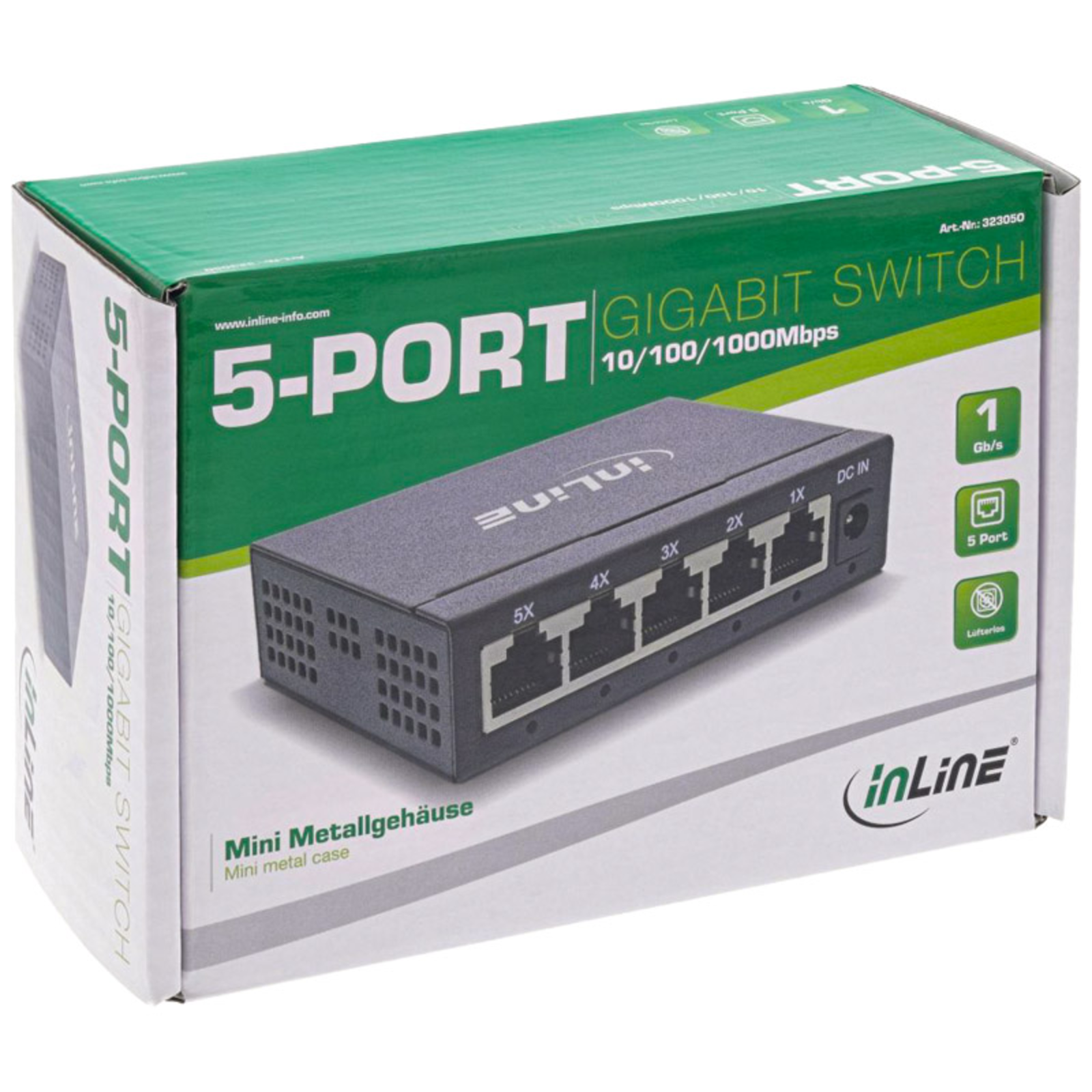 InLine Switch Unmanaged 5 X 10/100/1000