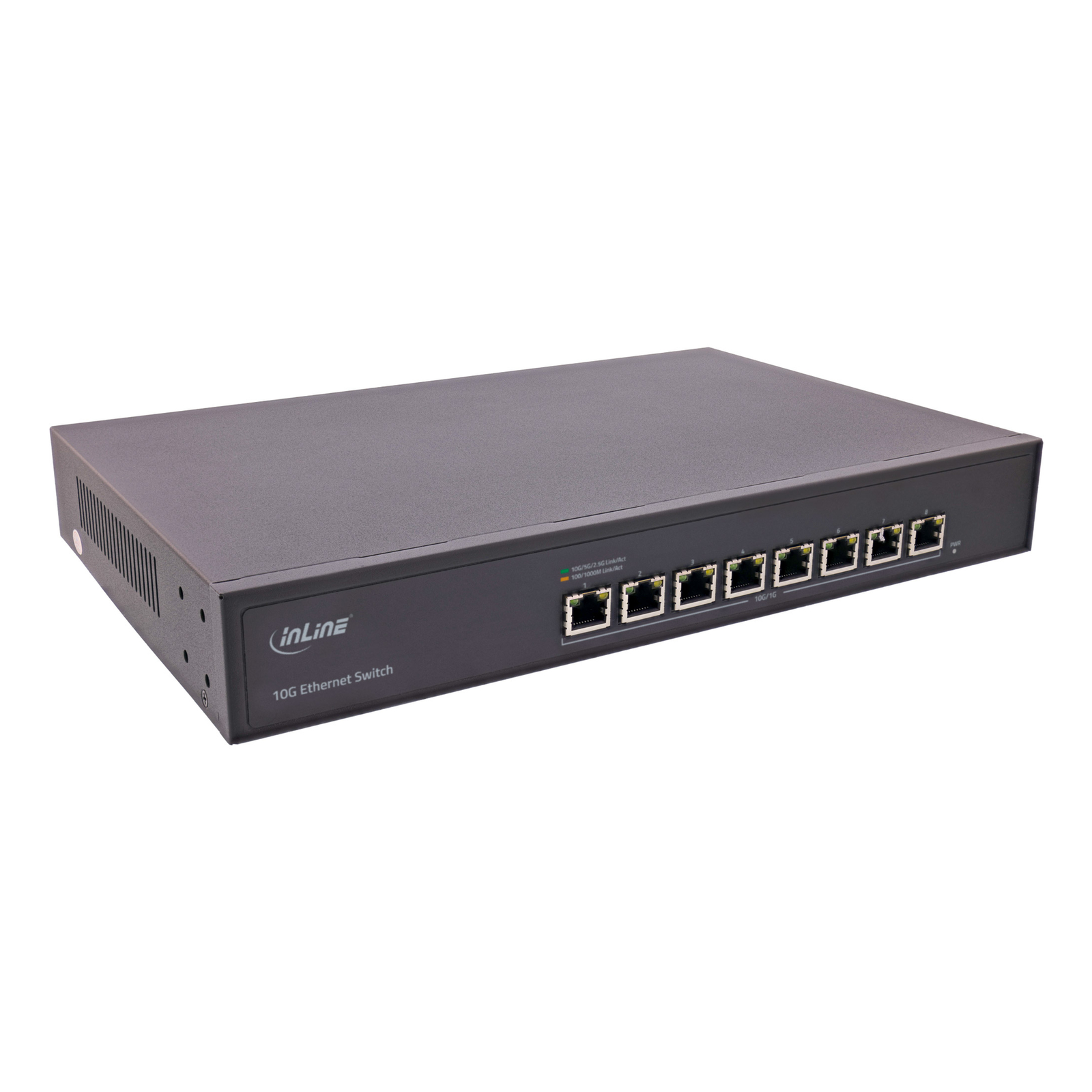InLine Network Switch 8-port 10 Gigabit Ethernet 19 Inch Metal Fan (32308A)