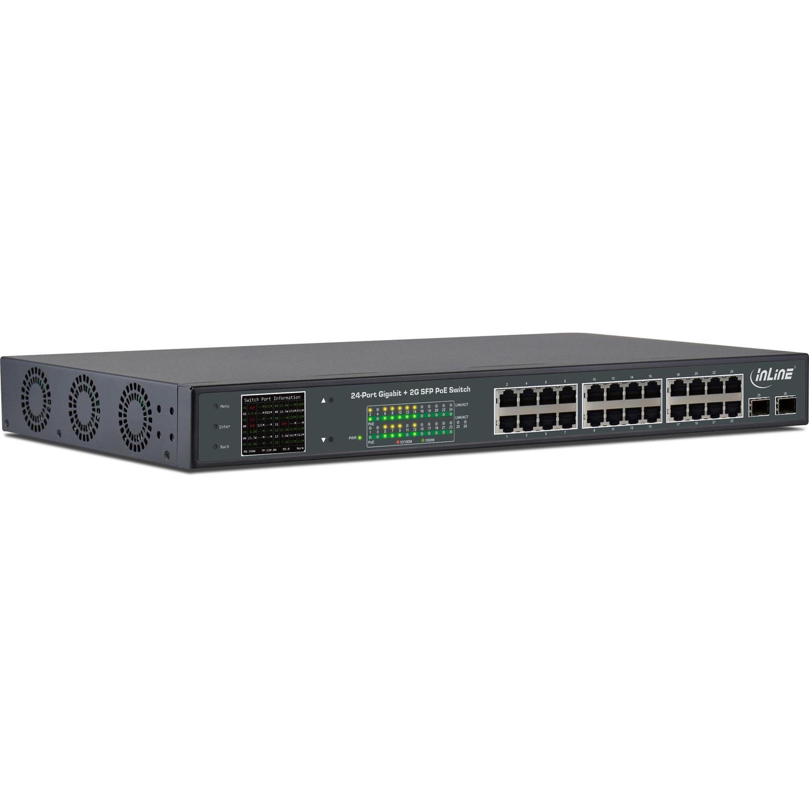 InLine 32324P Switch Unmanaged 24 X 10/100/1000 (PoE+)