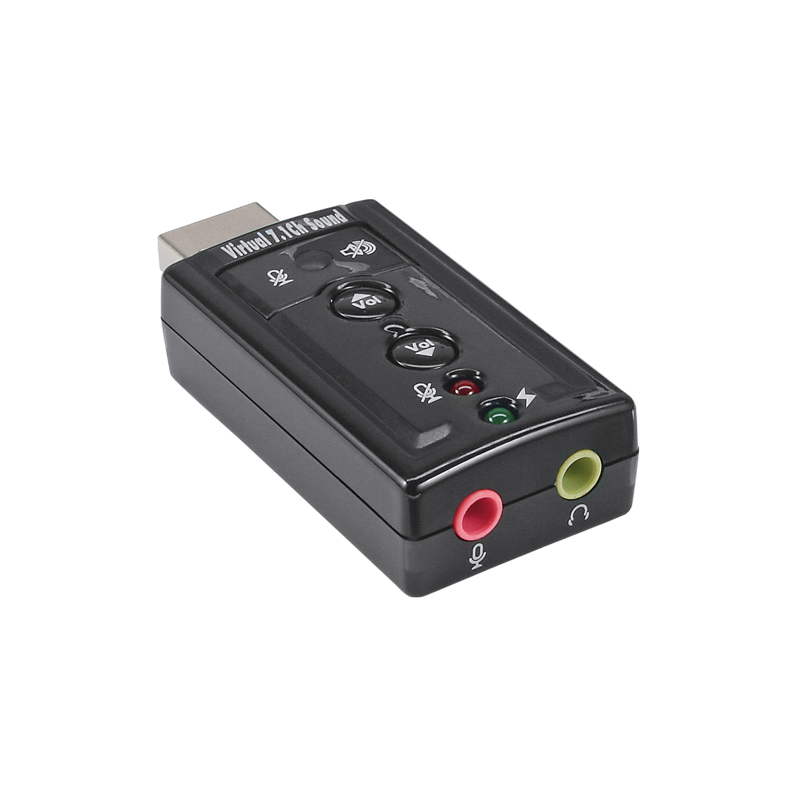 InLine USB Audio Sound Card with Virtual 7.1 Surround Sound