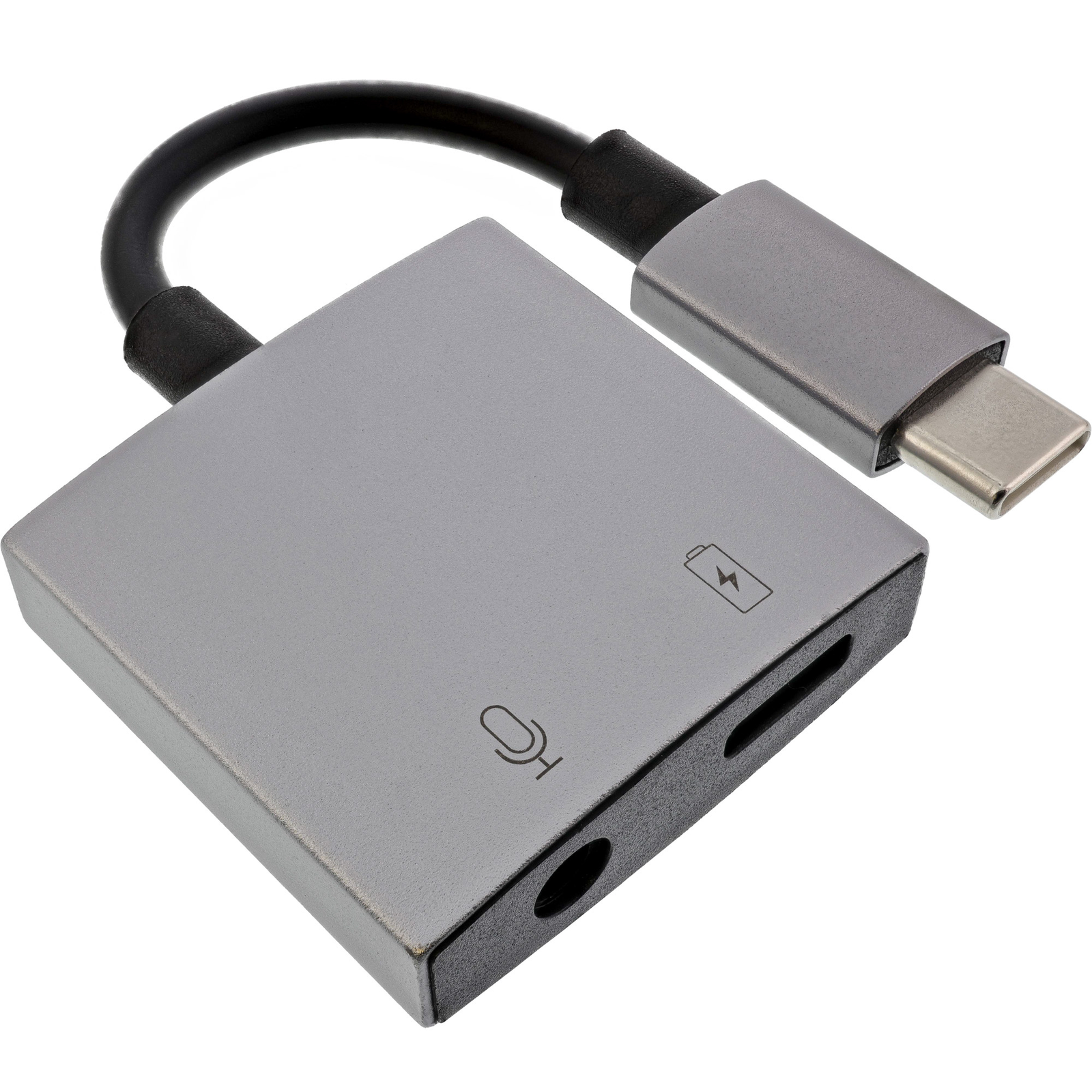 InLine USB-C Audio Adapter Cable USB-C to 3.5mm Socket + PD 30W