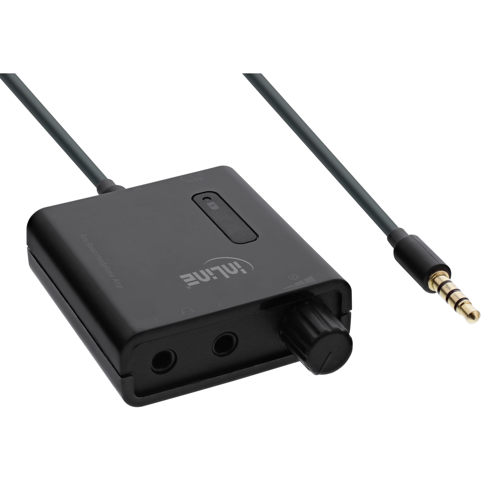 InLine Mobile Stereo Headphone Amplifier with Bass Boost 3.5mm Jack 1x in