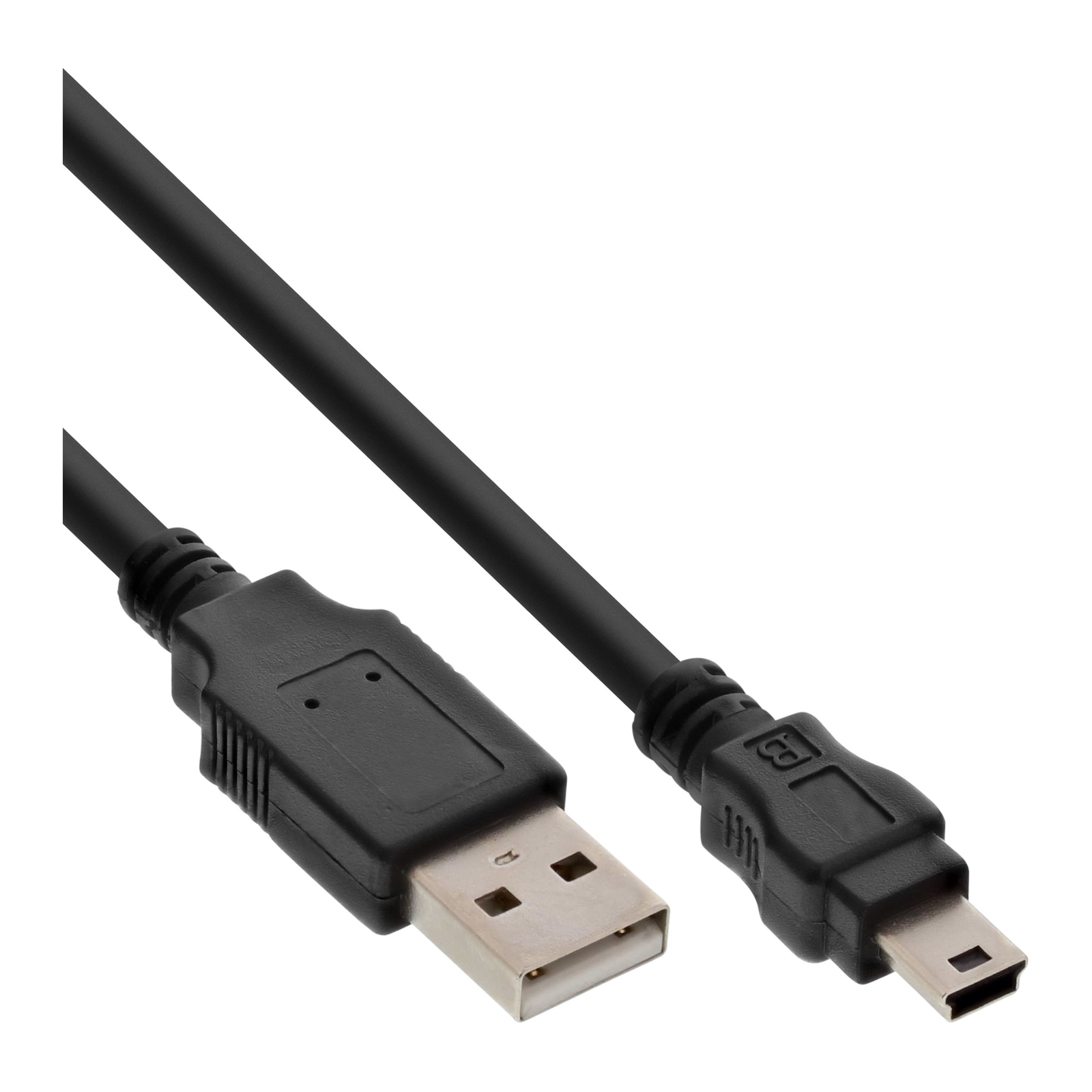 InLine USB 2.0 Mini Cable USB A ST to Mini-B ST 5-pin Black 0.3m