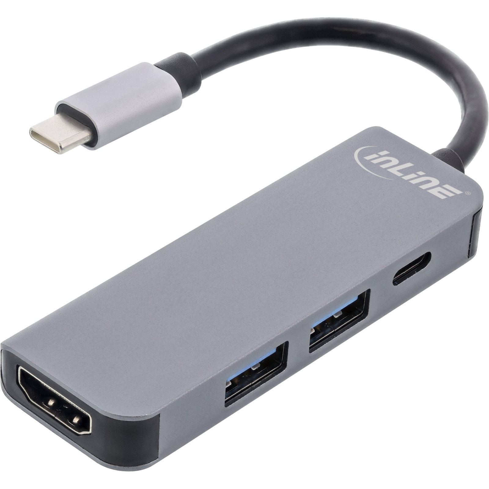 InLine Multifunctional Hub USB 3.2 1x USB-C 2x USB-A HDMI