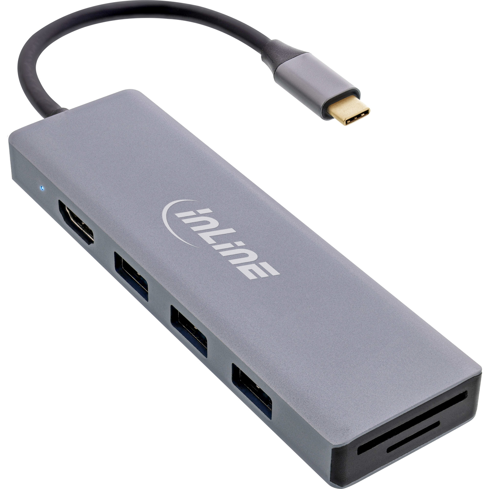 InLine USB 3.2 USB-C Multi Hub 3x USB-A + USB-C Cardreader HDMI OTG