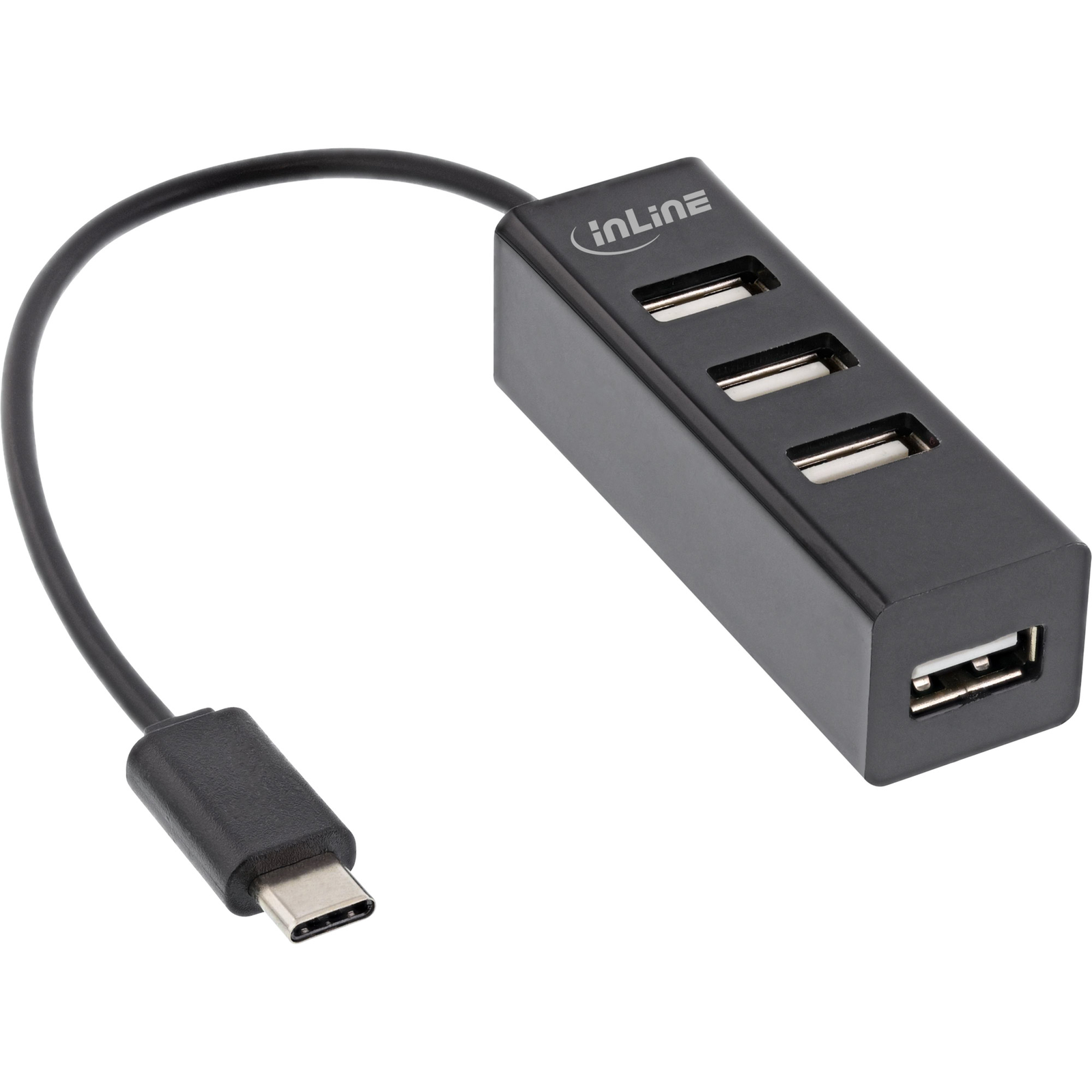 InLine USB 2.0 4-port Hub USB-C Male to 4x USB-A Female Cable 15cm