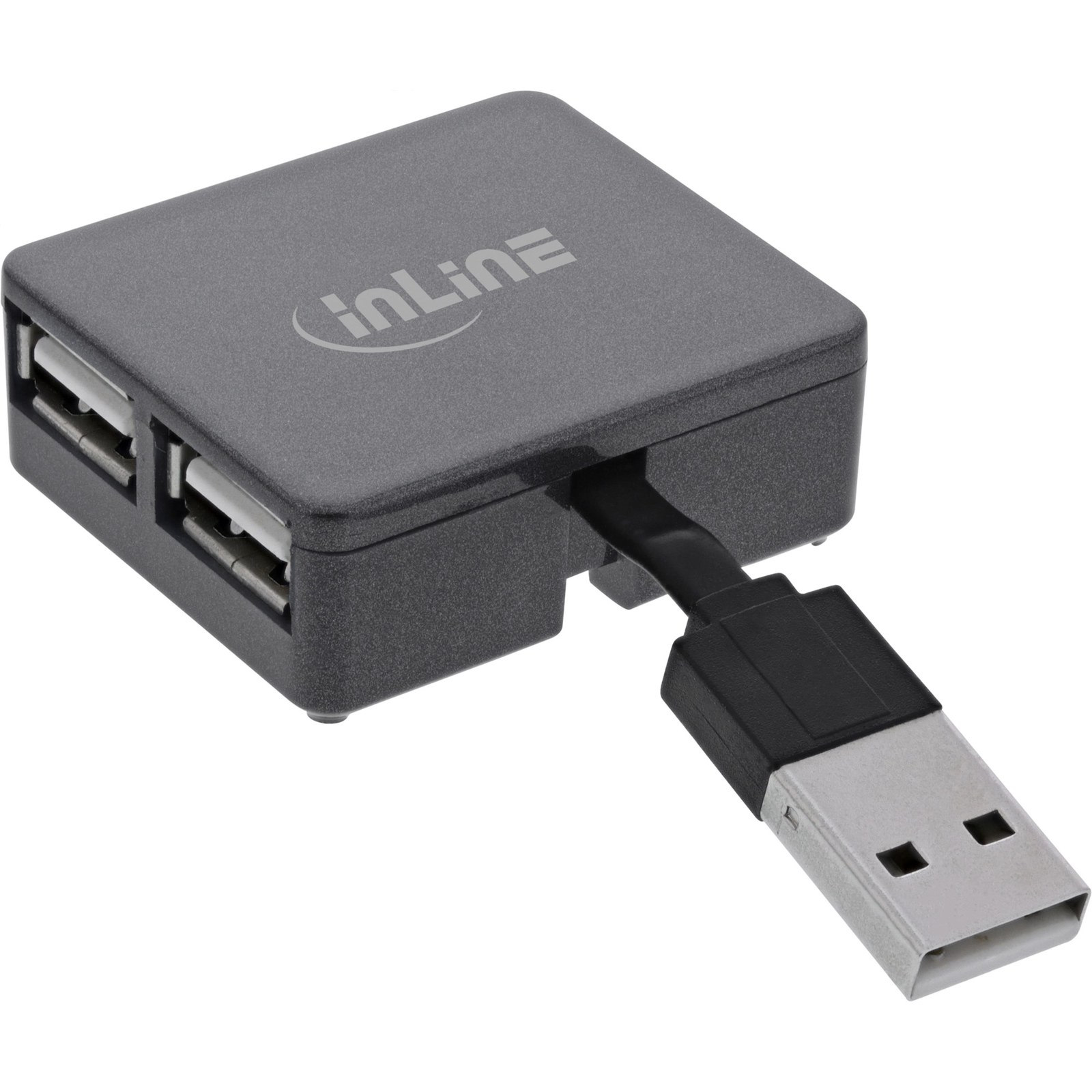 InLine USB 2.0 4-port Hub USB-A Male to 4x USB-A Female Cable 4cm