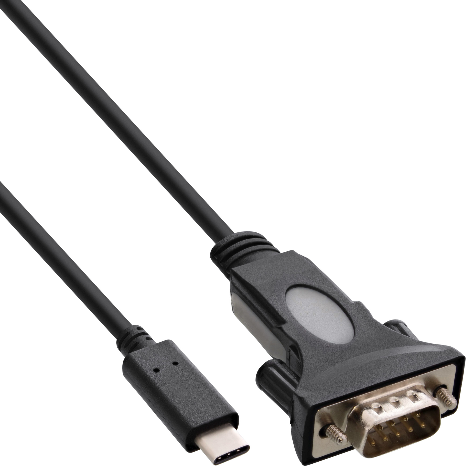 InLine USB to Ser Adapter Cable USB-C to 9-pin Sub D Plug with 9-25-pin Adap.
