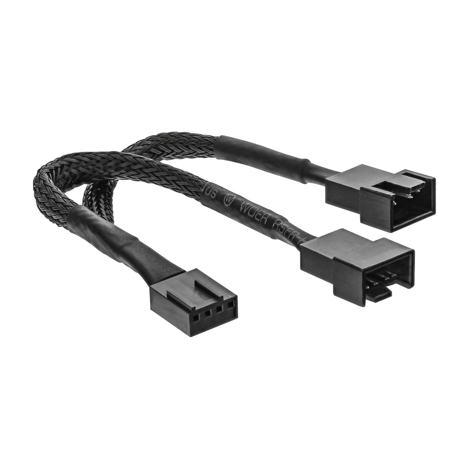InLine Y-cable for Fan PWM 4pin Molex 1 Plug 2 Socket 0.15m