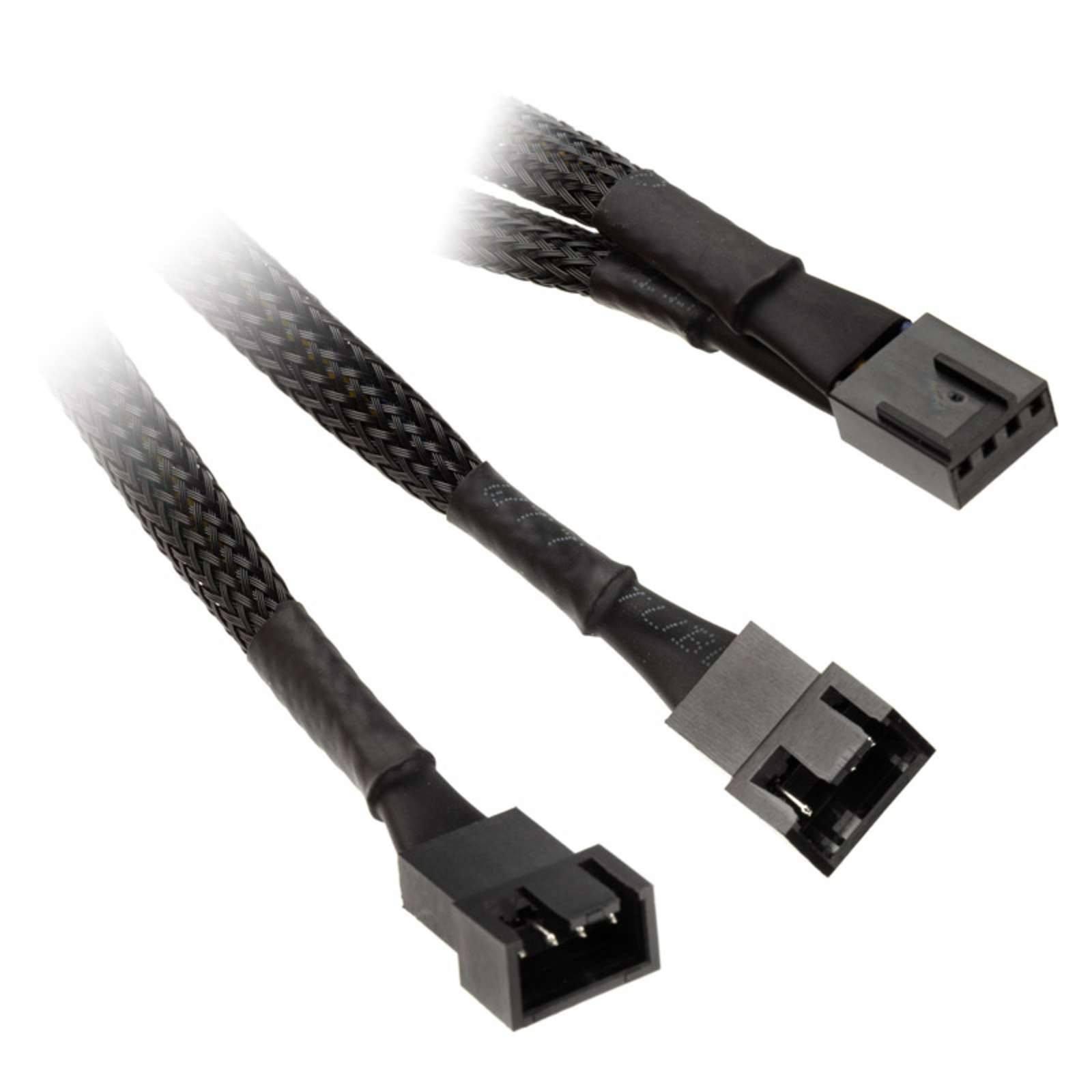 InLine Y-cable for Fan PWM 4pin Molex 1 Plug 2 Socket 0.15m