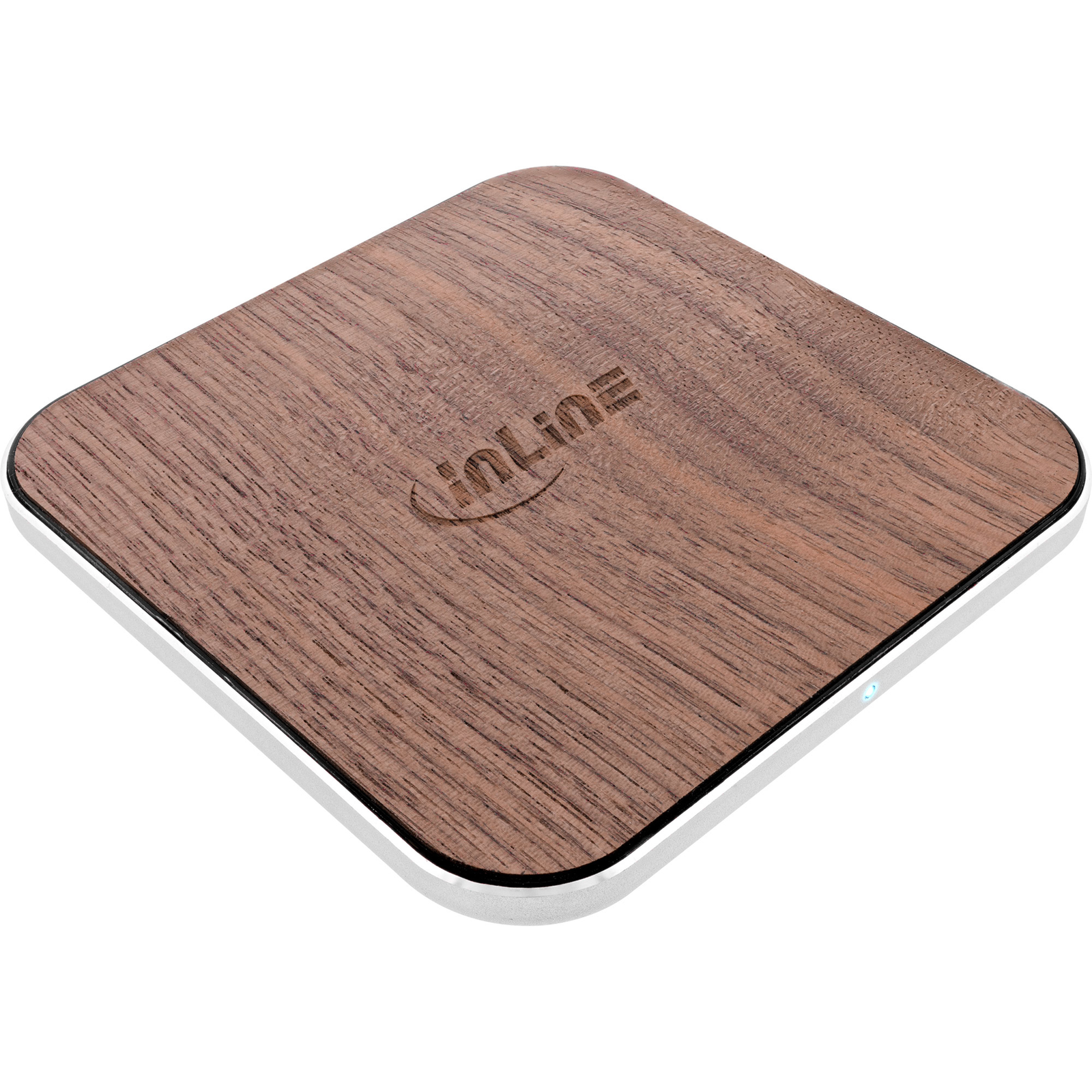 InLine Qi Woodcharge Wireless Fast Charger 5-7 -5-10W-15W USB-C