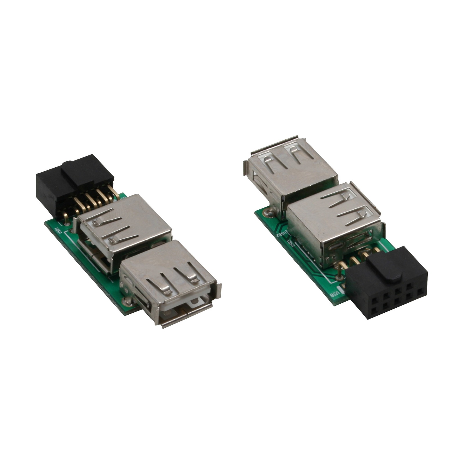 InLine USB 2.0 Adapter 2x Socket A to Post Connection