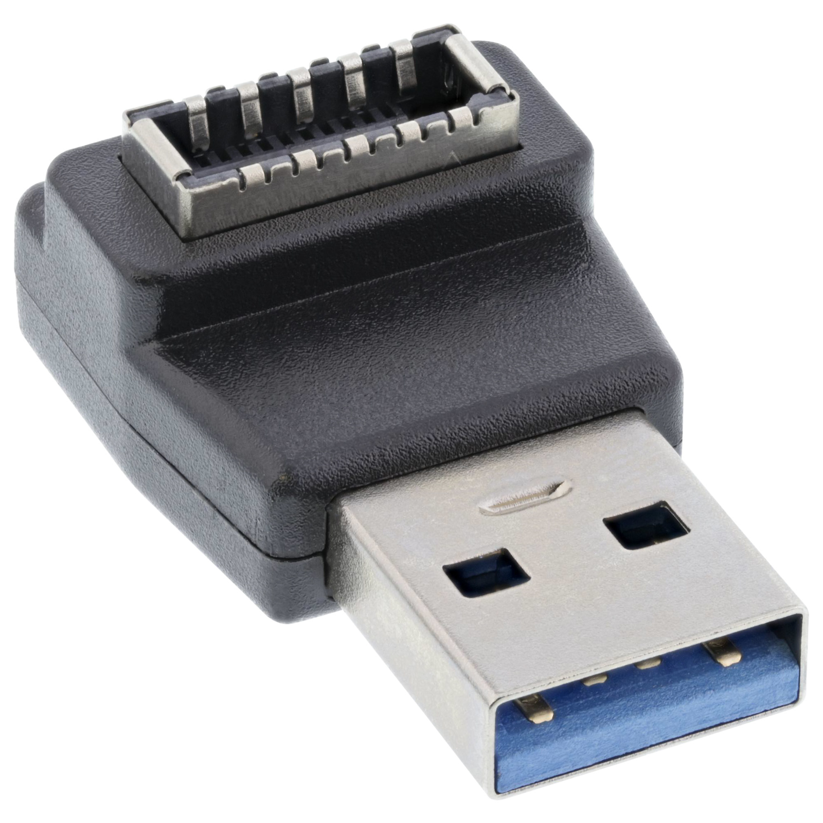 InLine USB 3.2 Adapter USB-A Plug to Internal USB-E Front Panel Socket