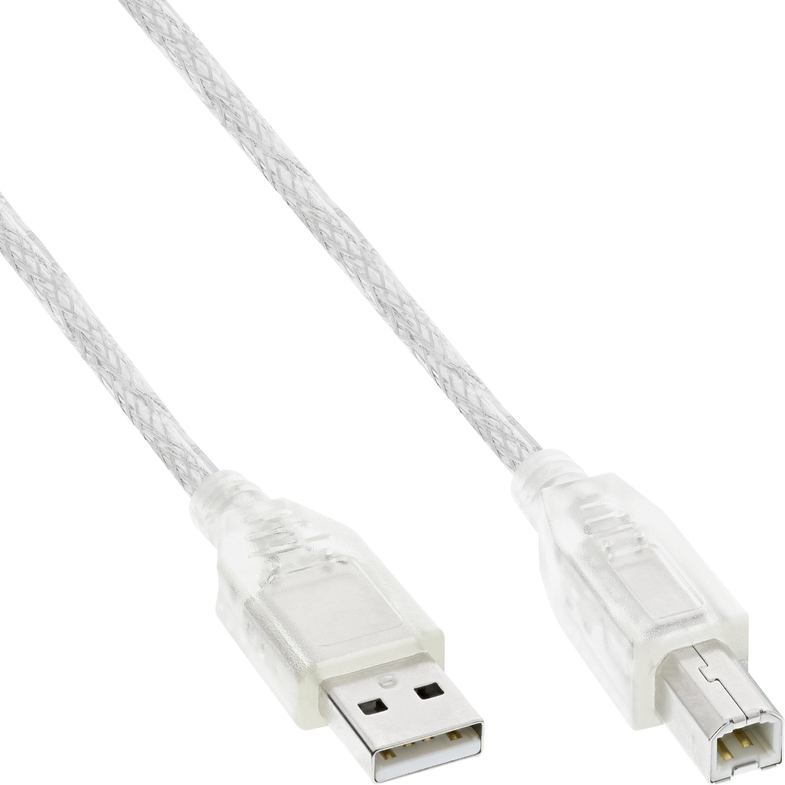 InLine USB 2.0 Cable A to B transparent 5m