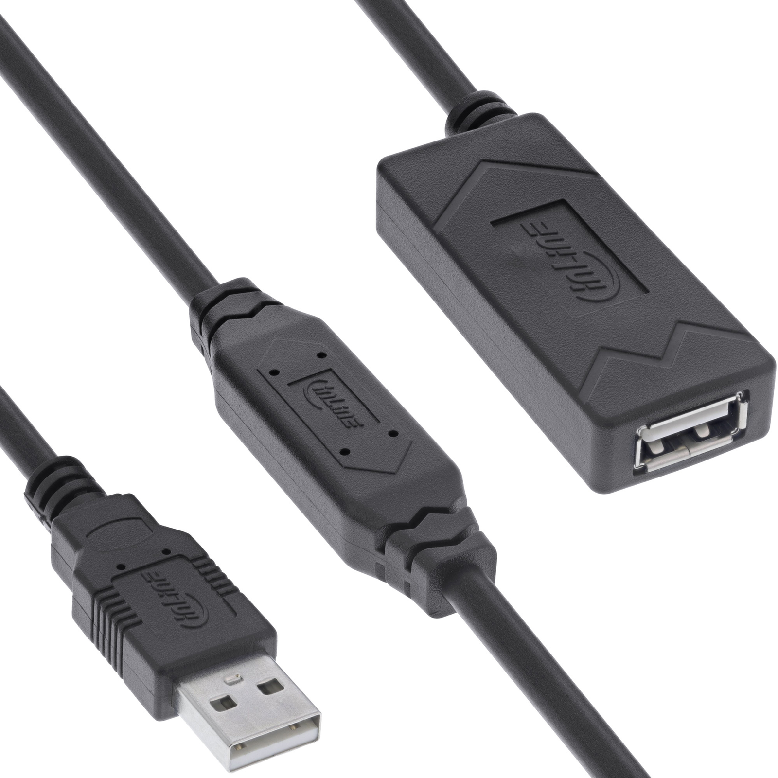 InLine USB 2.0 Active Extension USB-A Male-female 25m