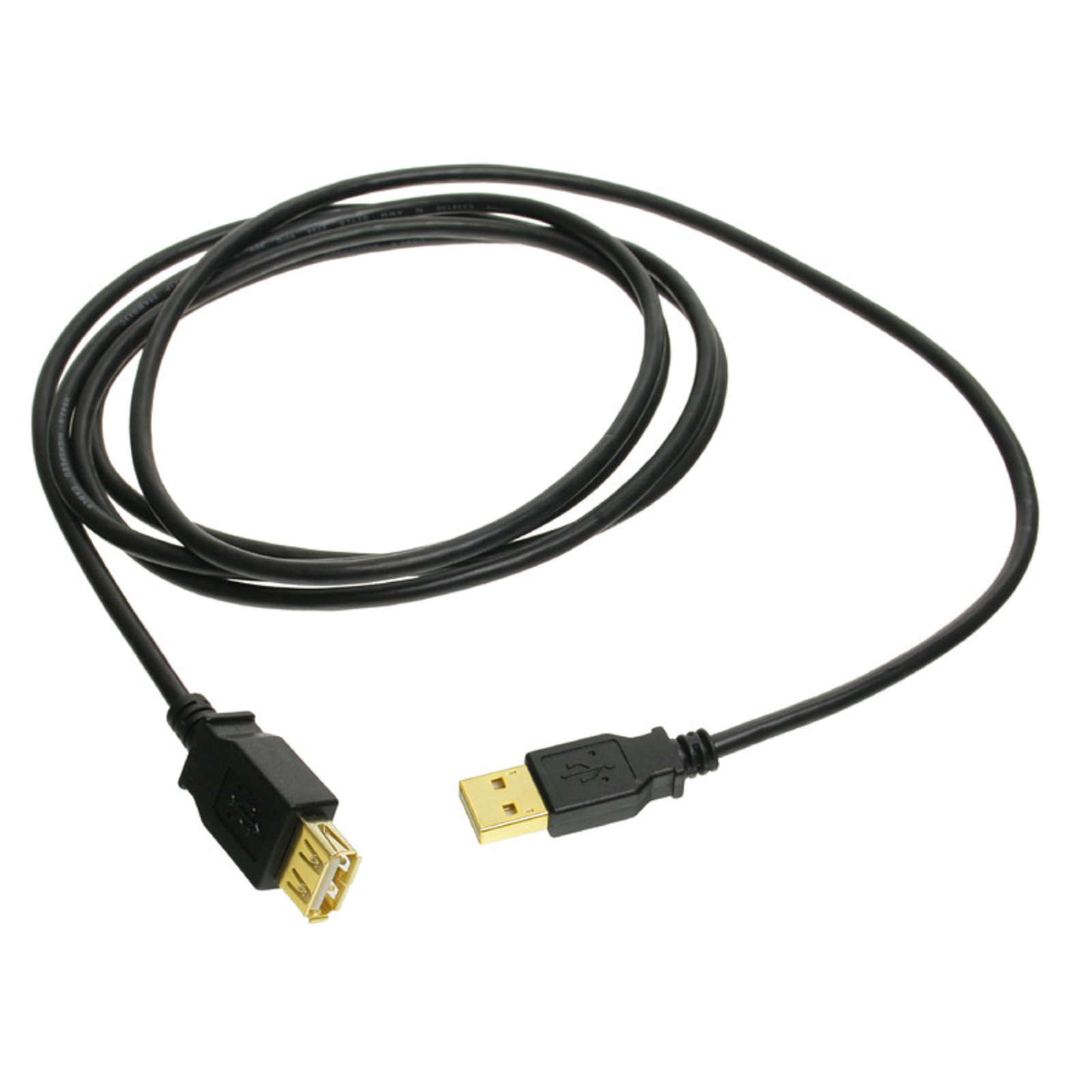 InLine USB 2.0 Extension ST BU Type A Black gold Contacts 2m