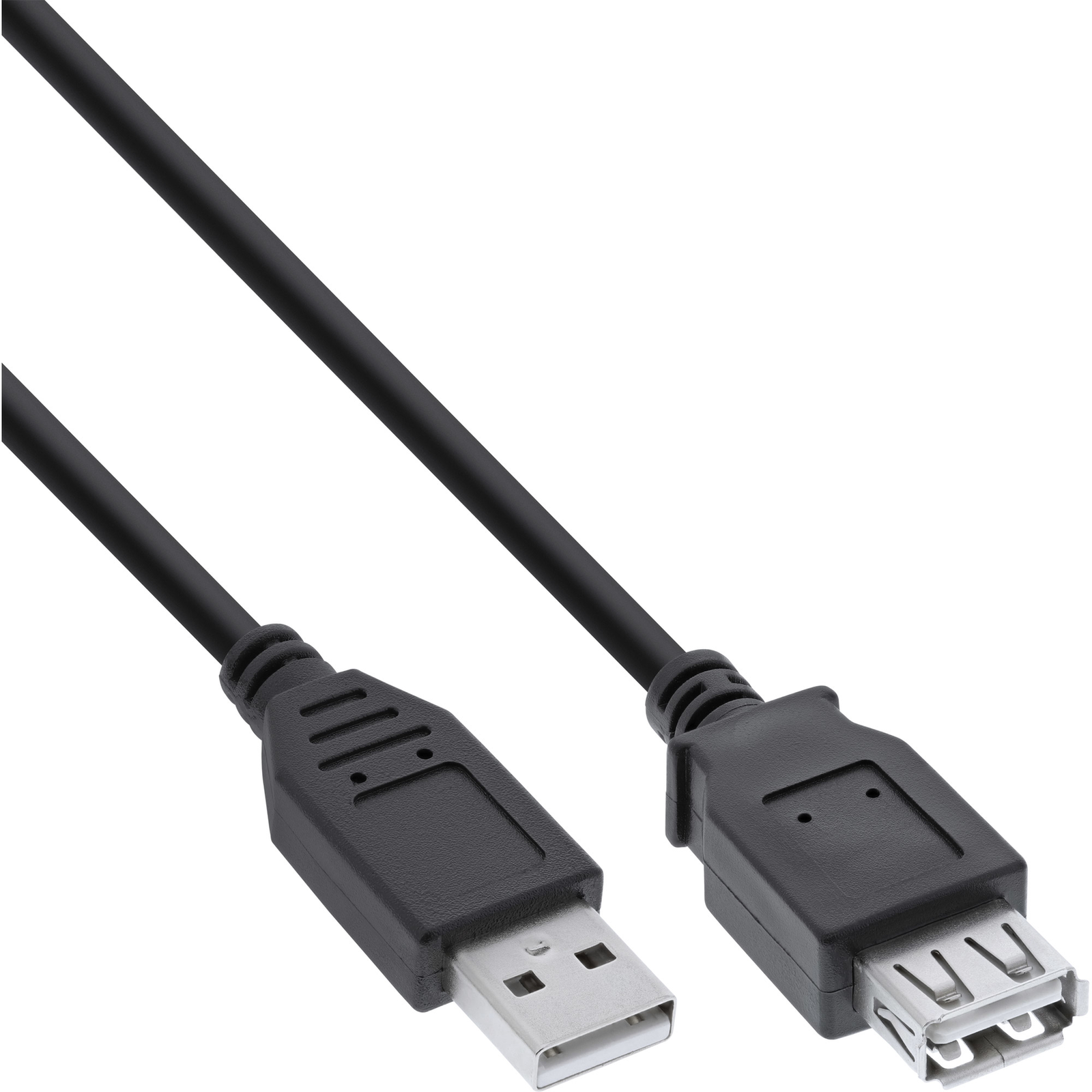 InLine USB 2.0 Extension Male Female Type A Black 0.5m