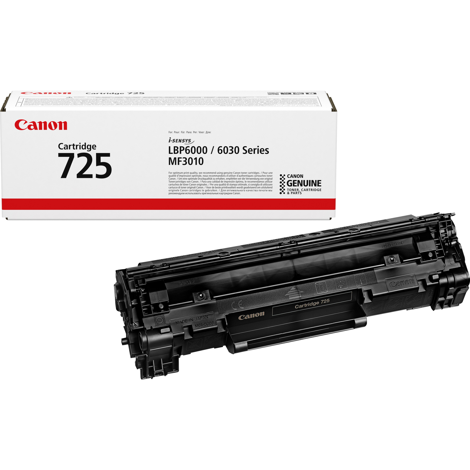 Canon CRG 725 Black 1600 Pages Toner 3484B002