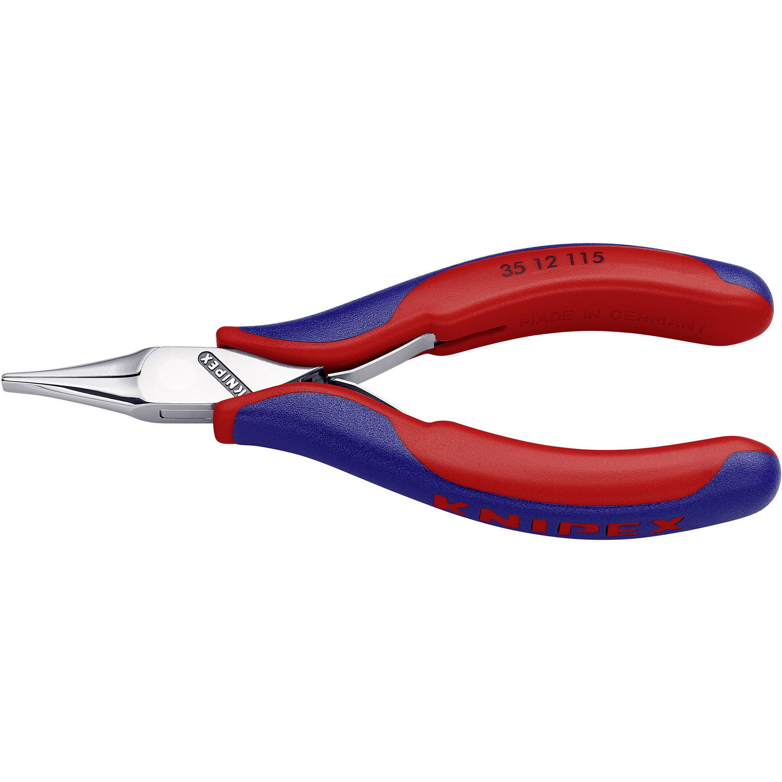 KNIPEX 35 12 115 Needle-nose Pliers 4 Mm 2.25 Cm Steel Blue/Red 11.5 Cm
