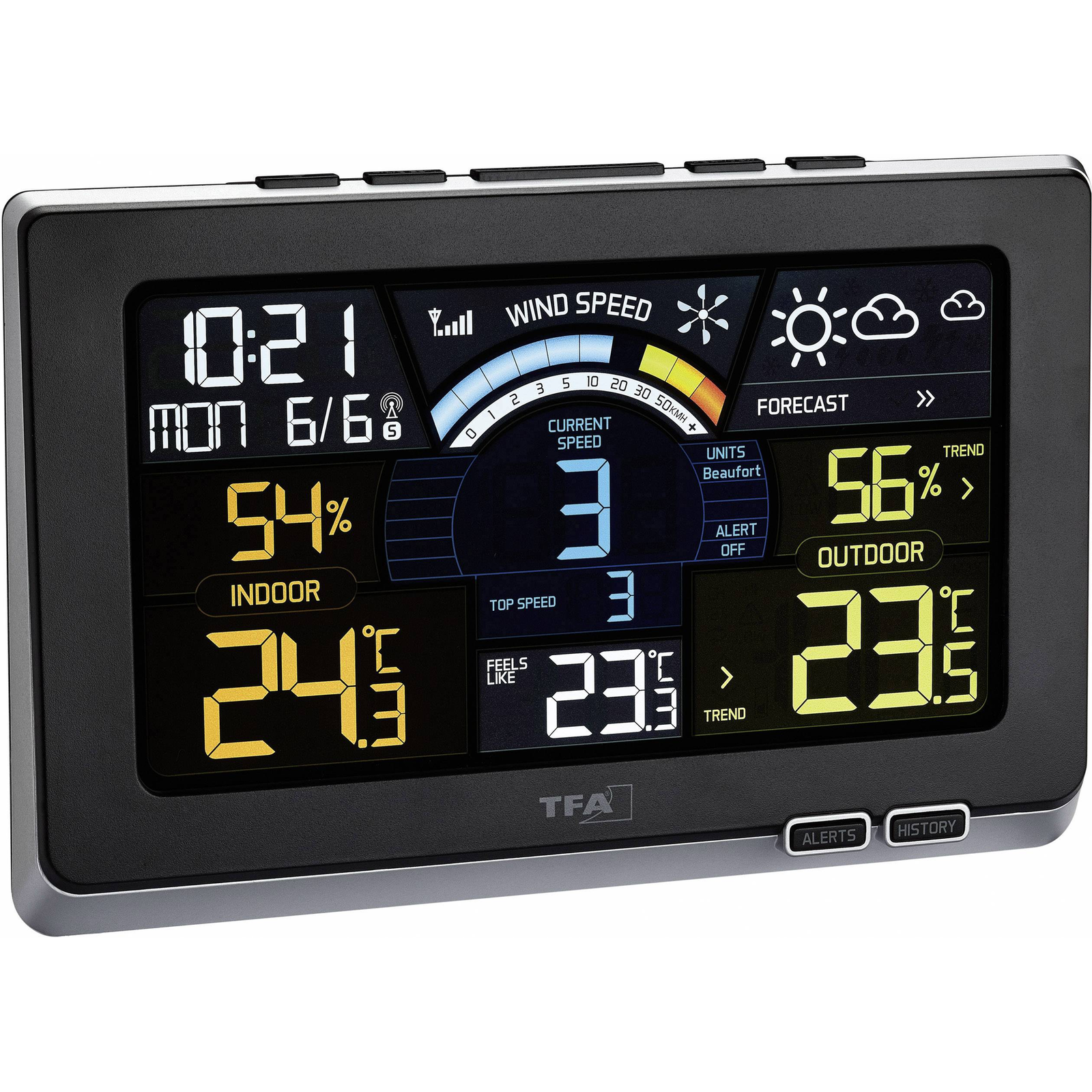 TFA Dostmann Spring Breeze Weather Station Black