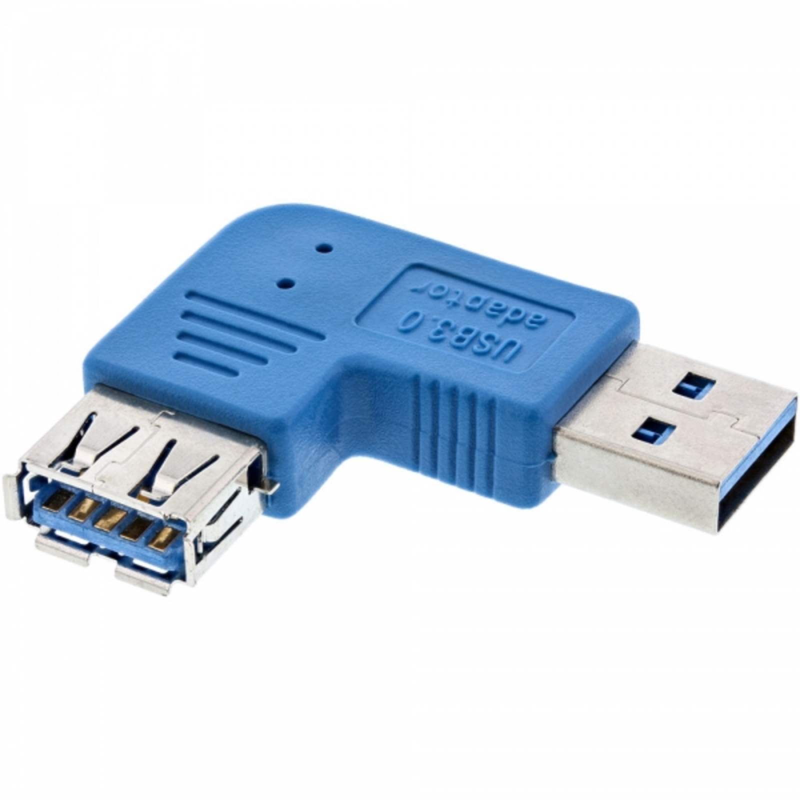 InLine USB 3.0 Adapter Plug A to Socket A Left Angled 90